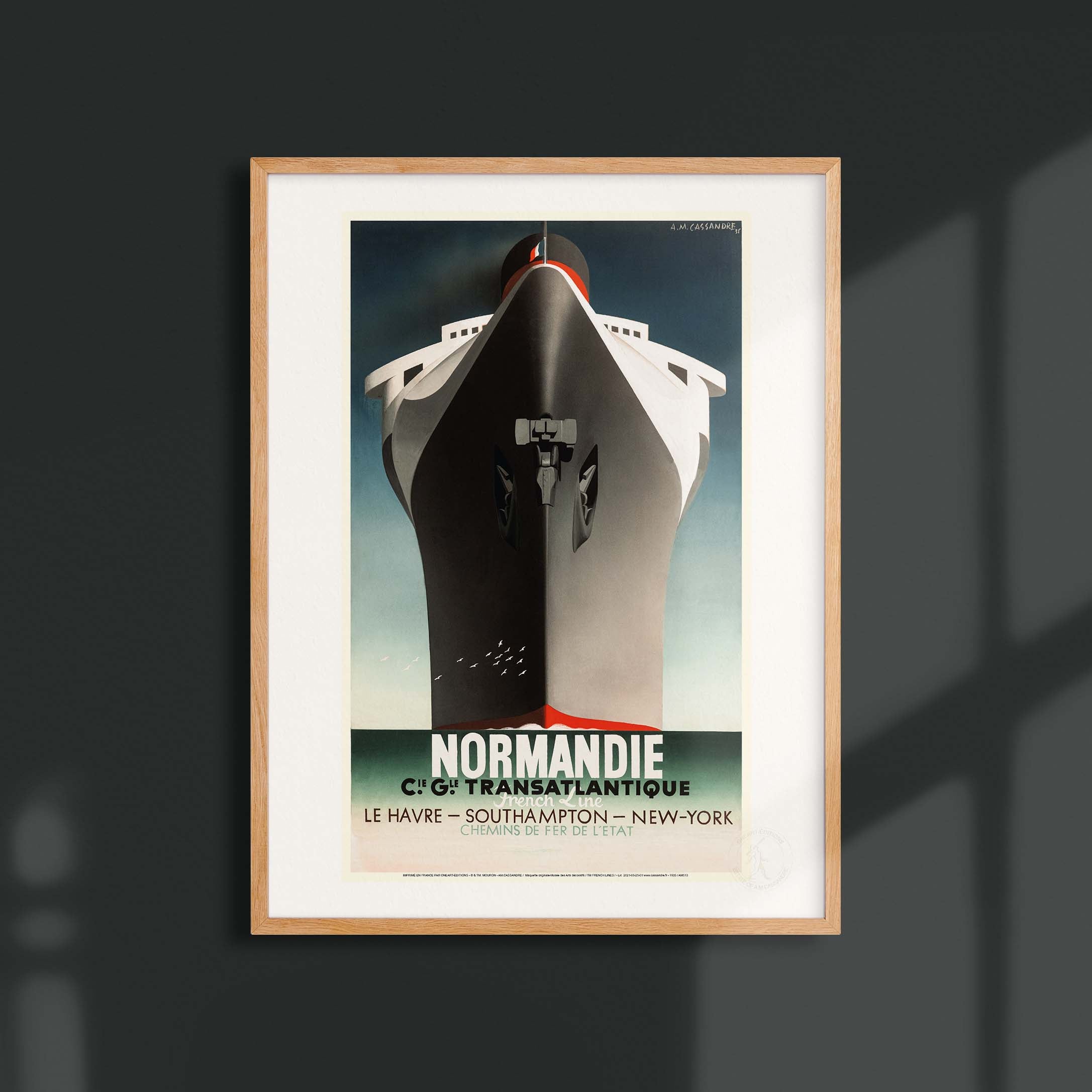 Affiche Cassandre - Normandie