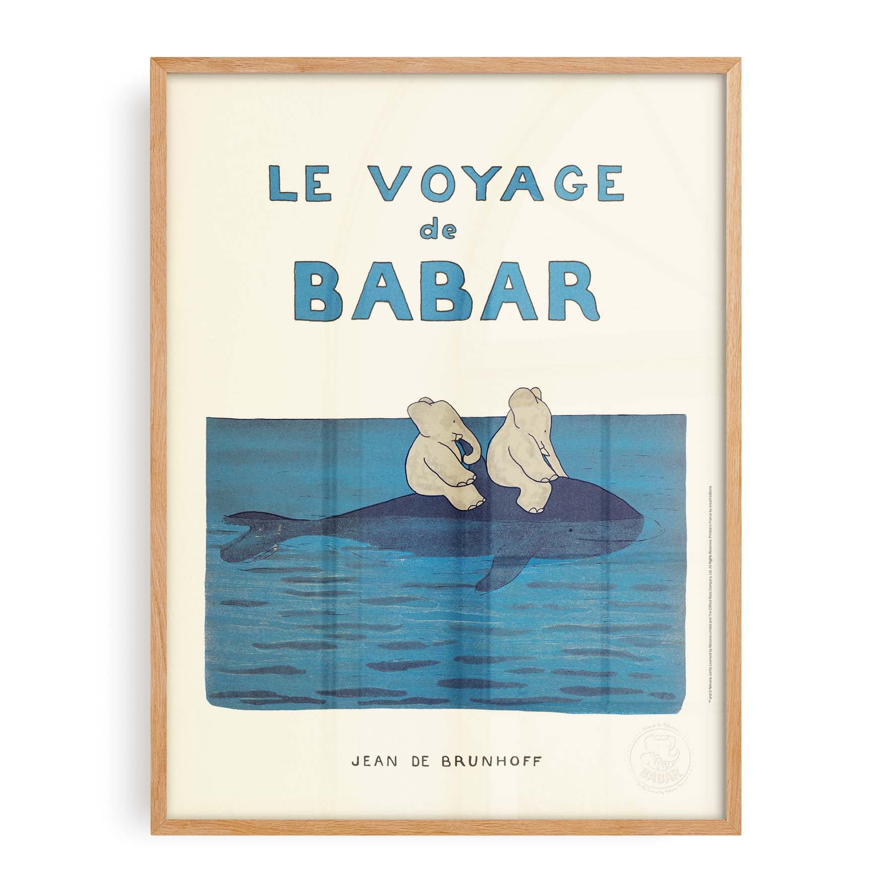 Affiche Le voyage de Babar-oneart.fr