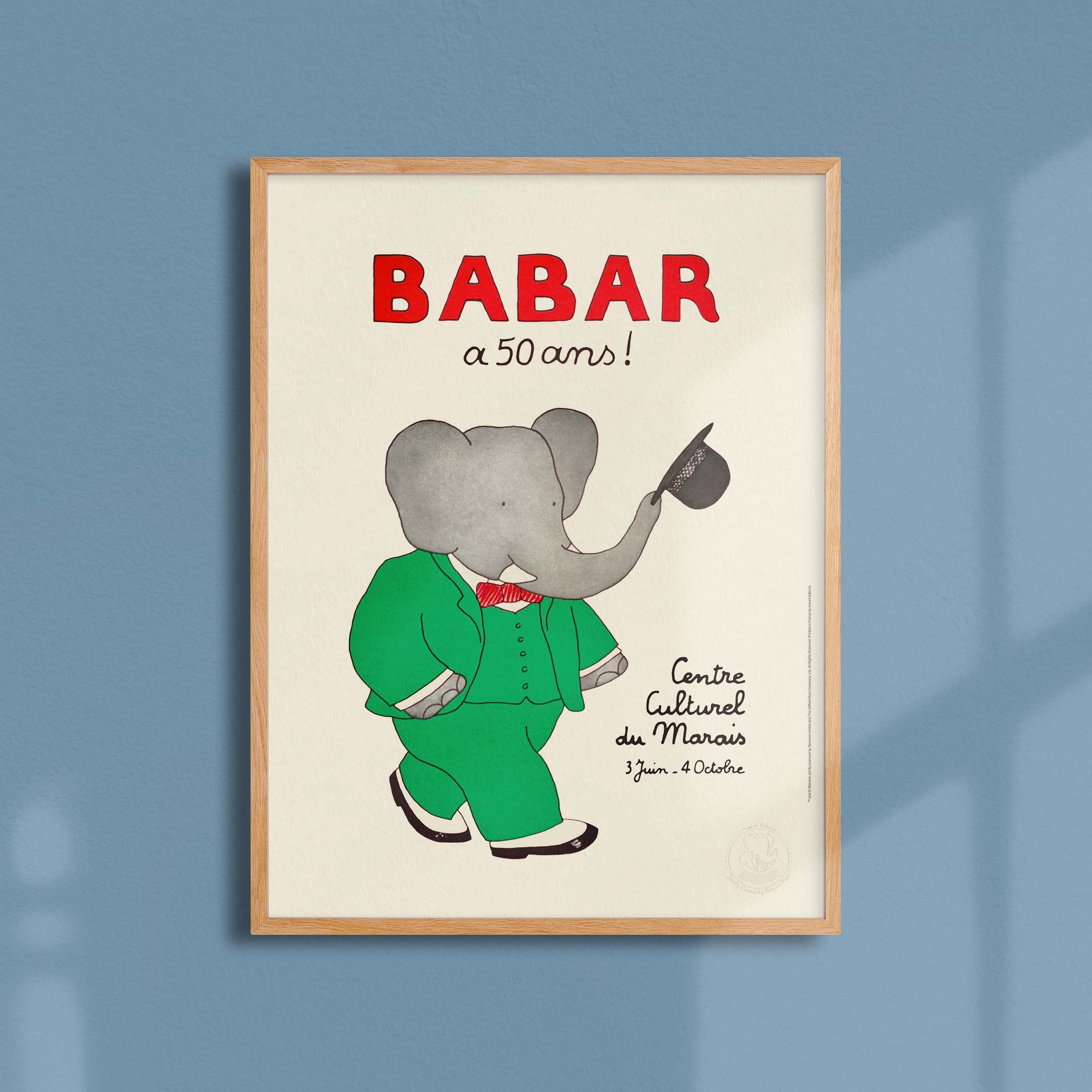 Affiche Babar a 50 ans-oneart.fr