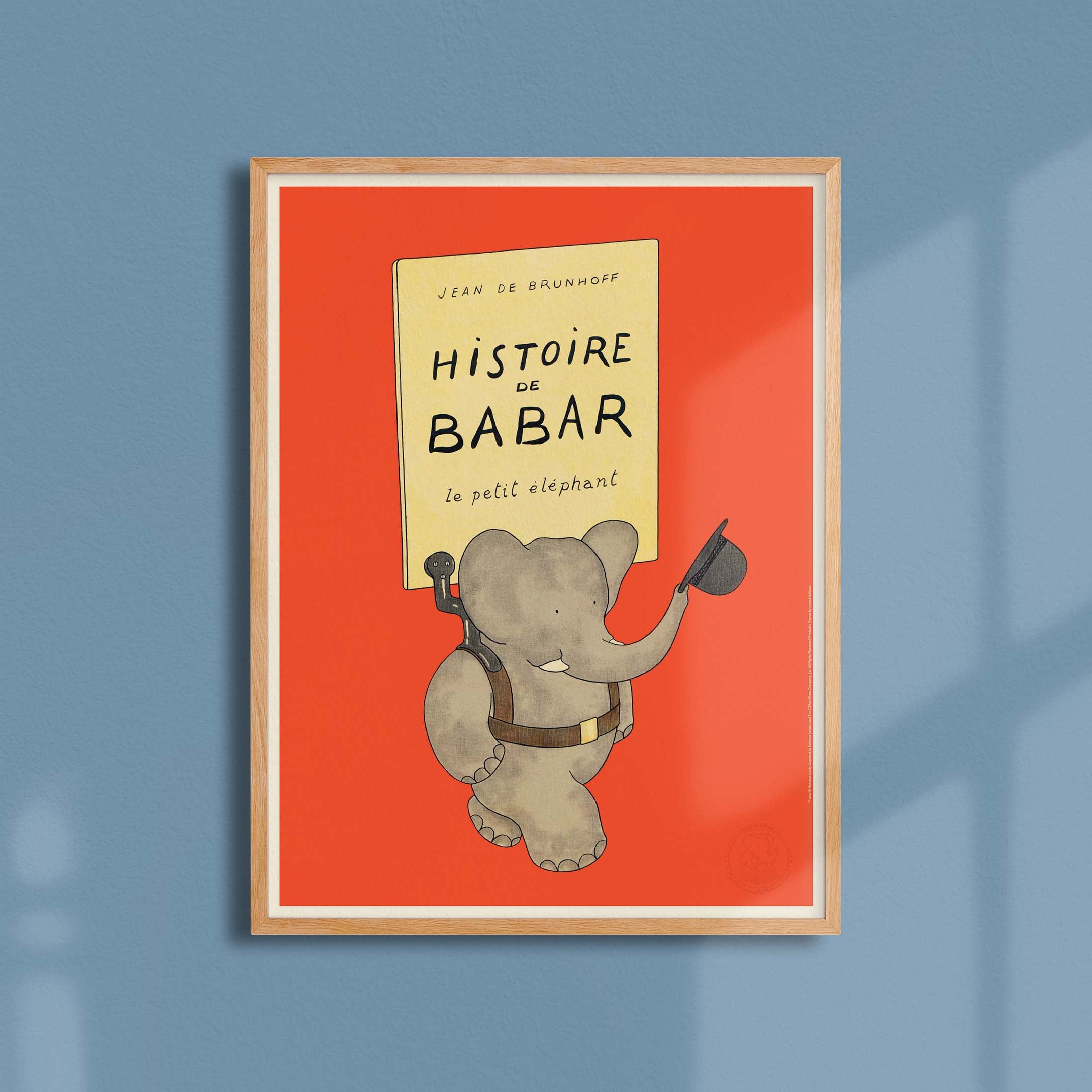 Affiche "Les Imparfaits" Histoire de Babar - orange