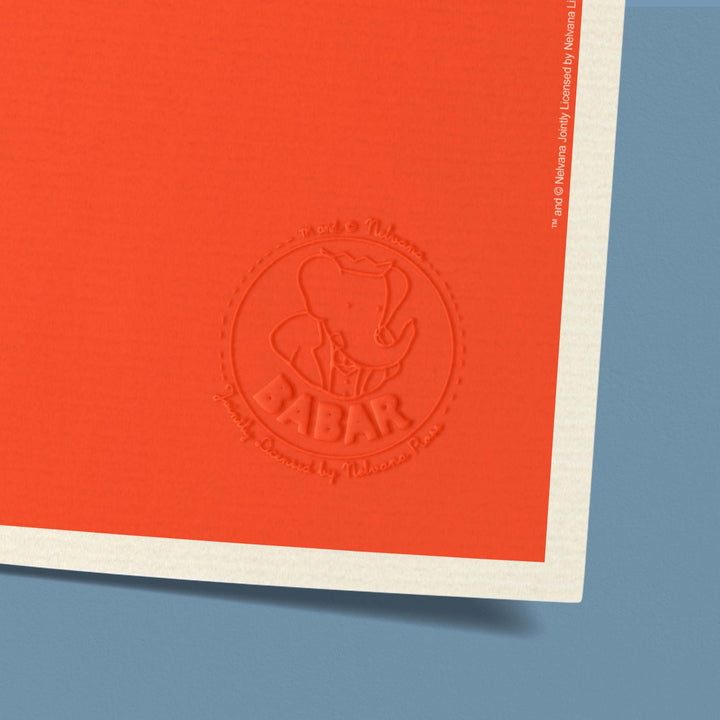 Affiche Histoire de Babar - orange