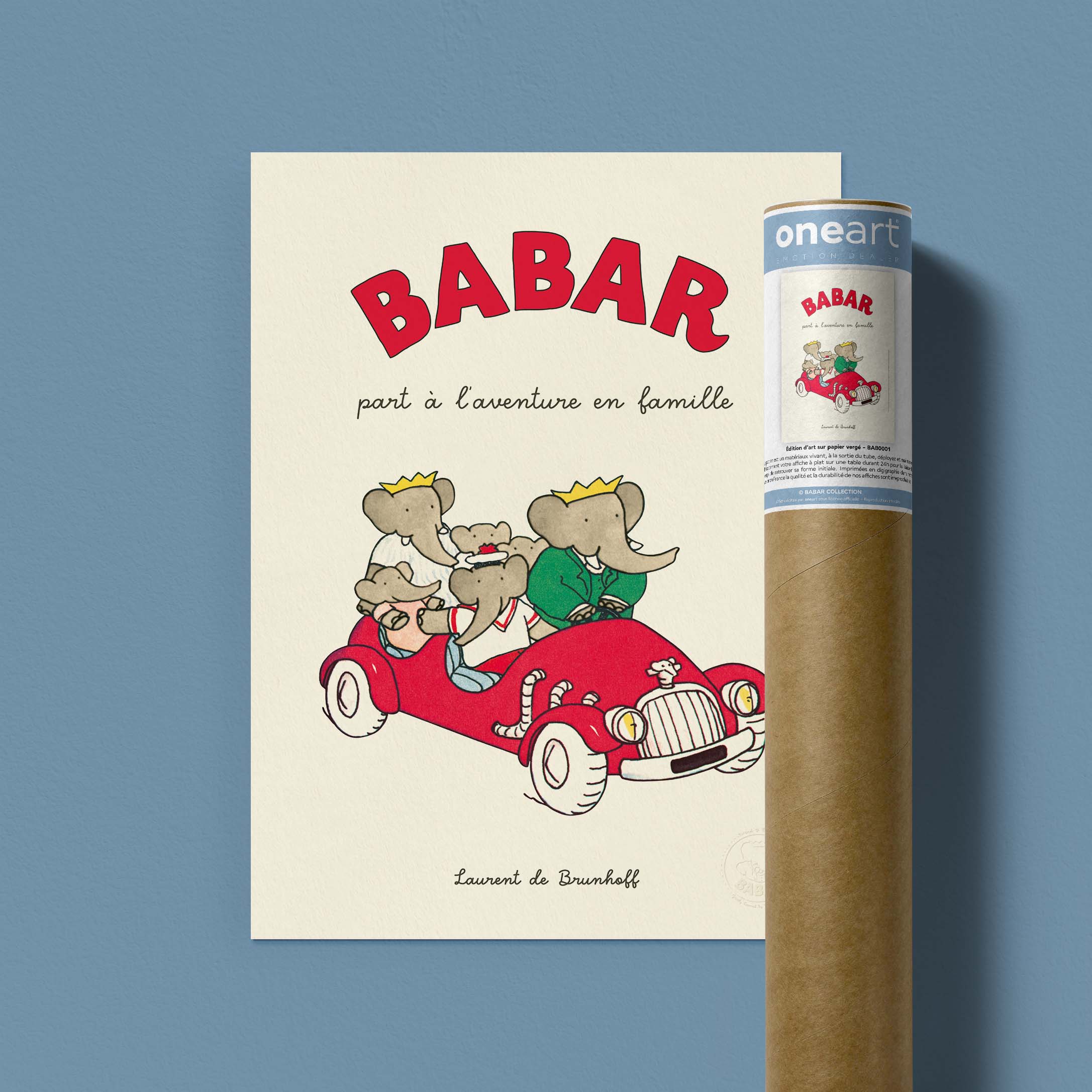 Affiche Babar part à l'aventure en famille