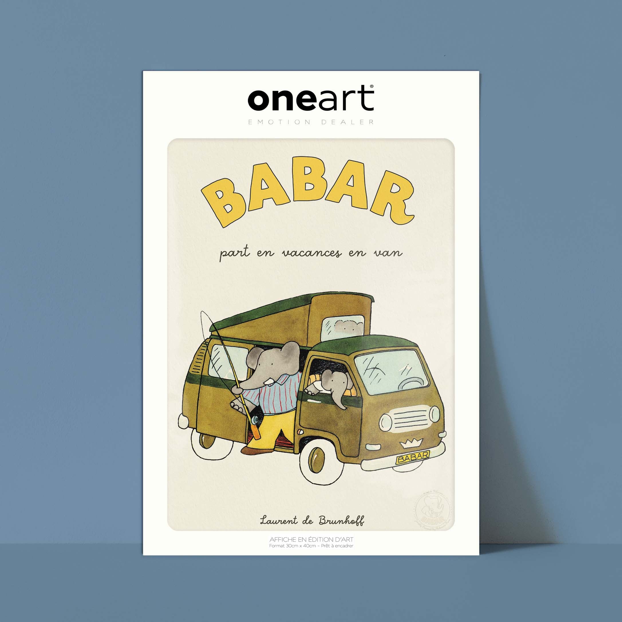 Poster Babar goes on vacation in a van
