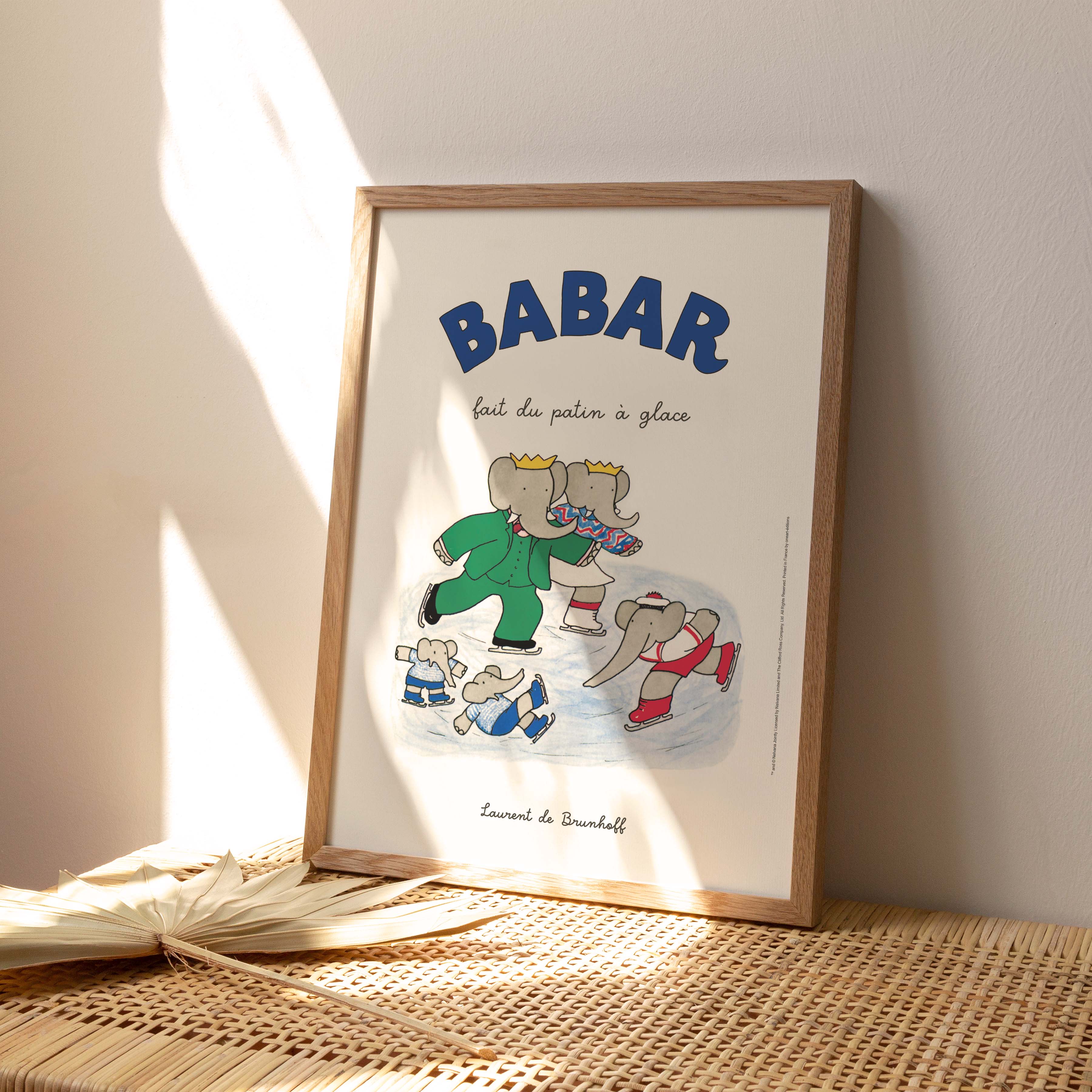 Affiche "Les Imparfaits" Babar fait du patin à glace