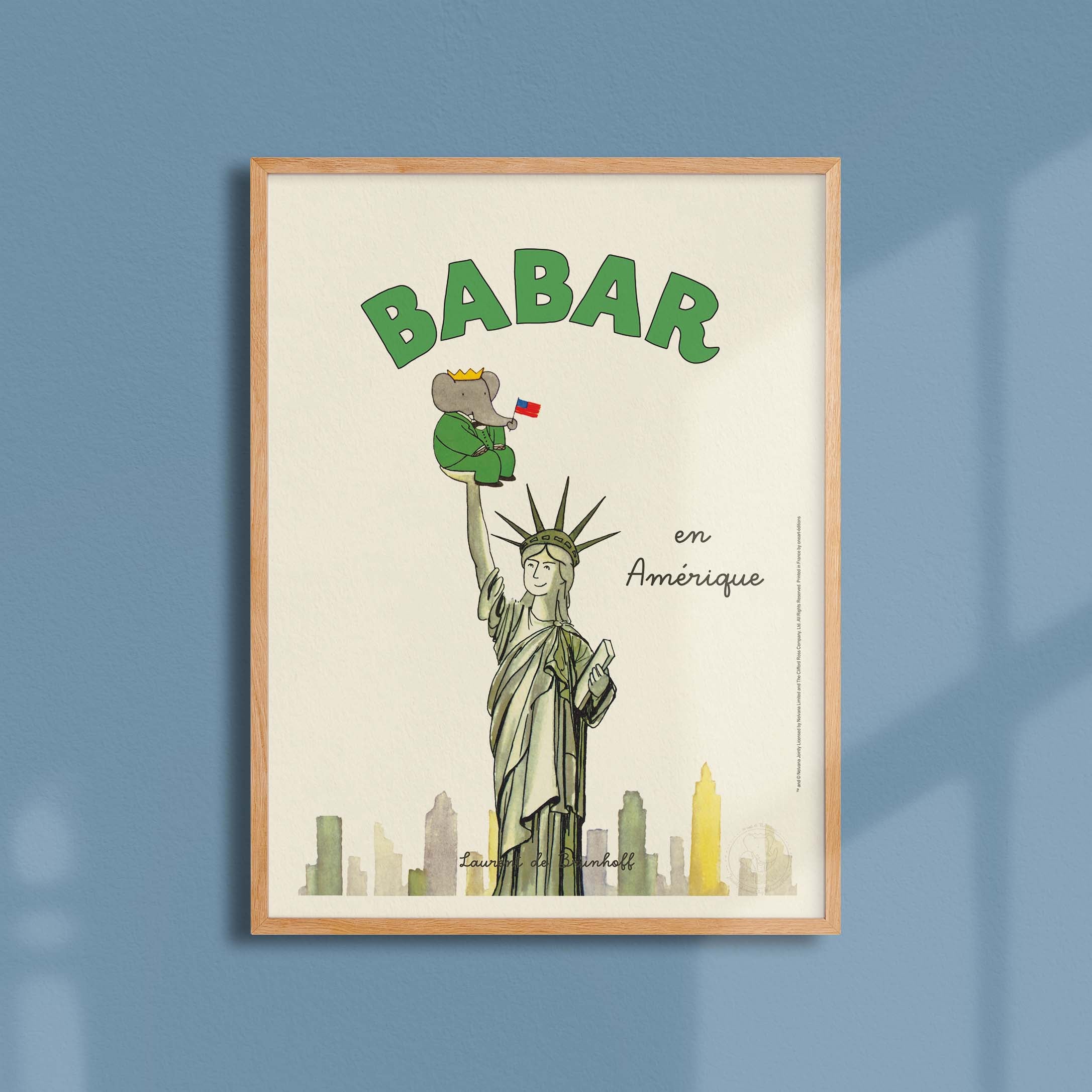 Affiche Babar en Amérique