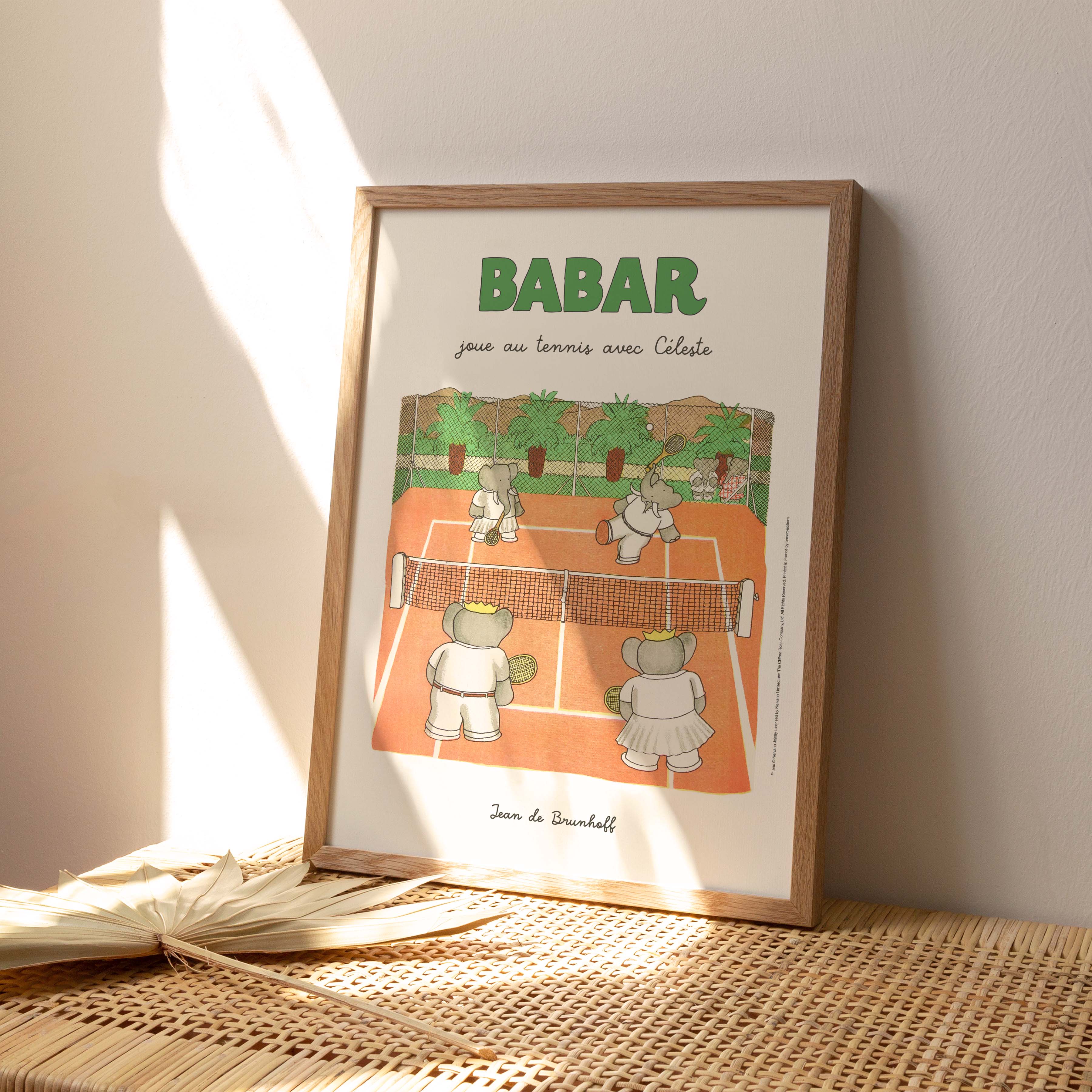 Poster Babar plays tennis with Céleste