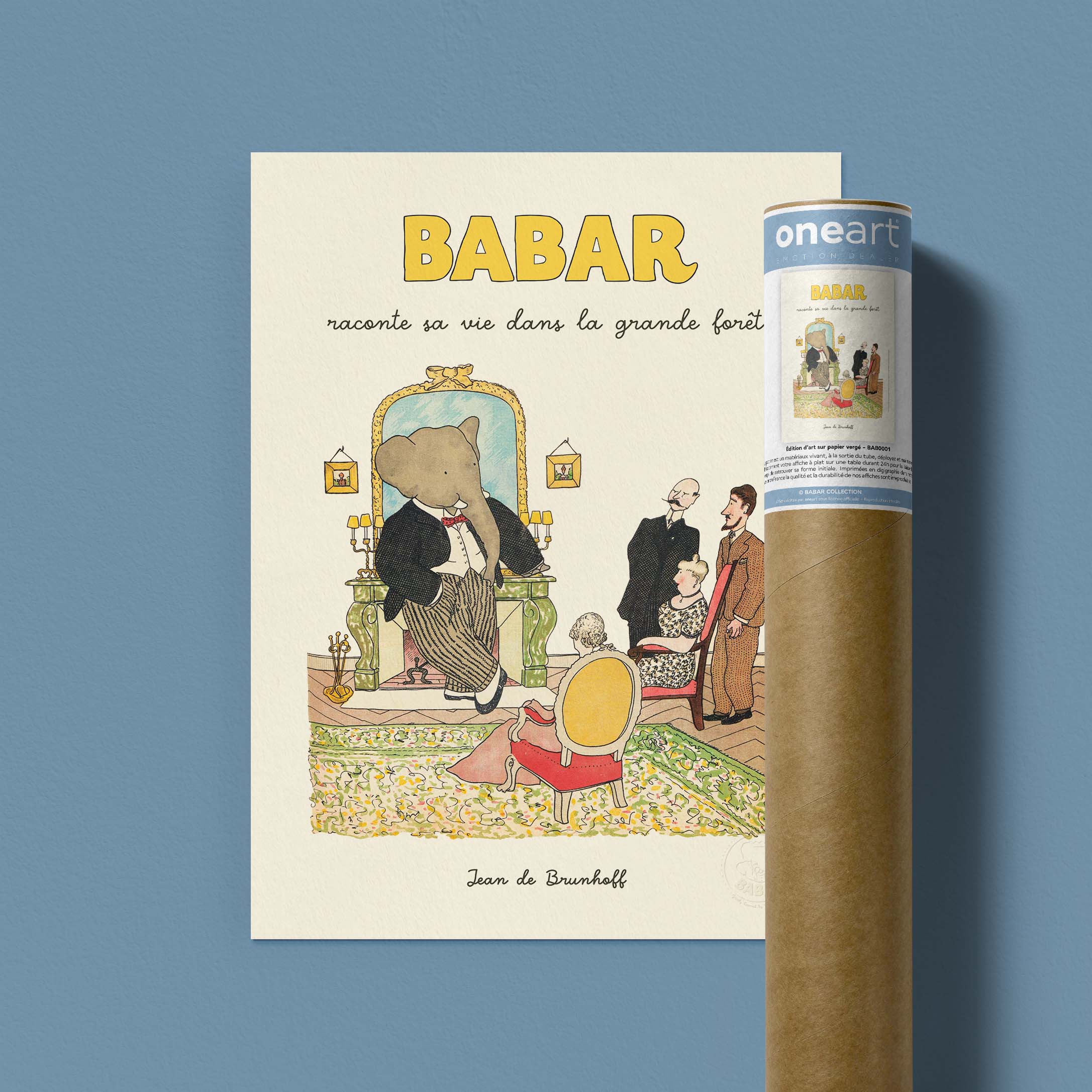 Affiche Babar raconte sa vie dans la grande forêt