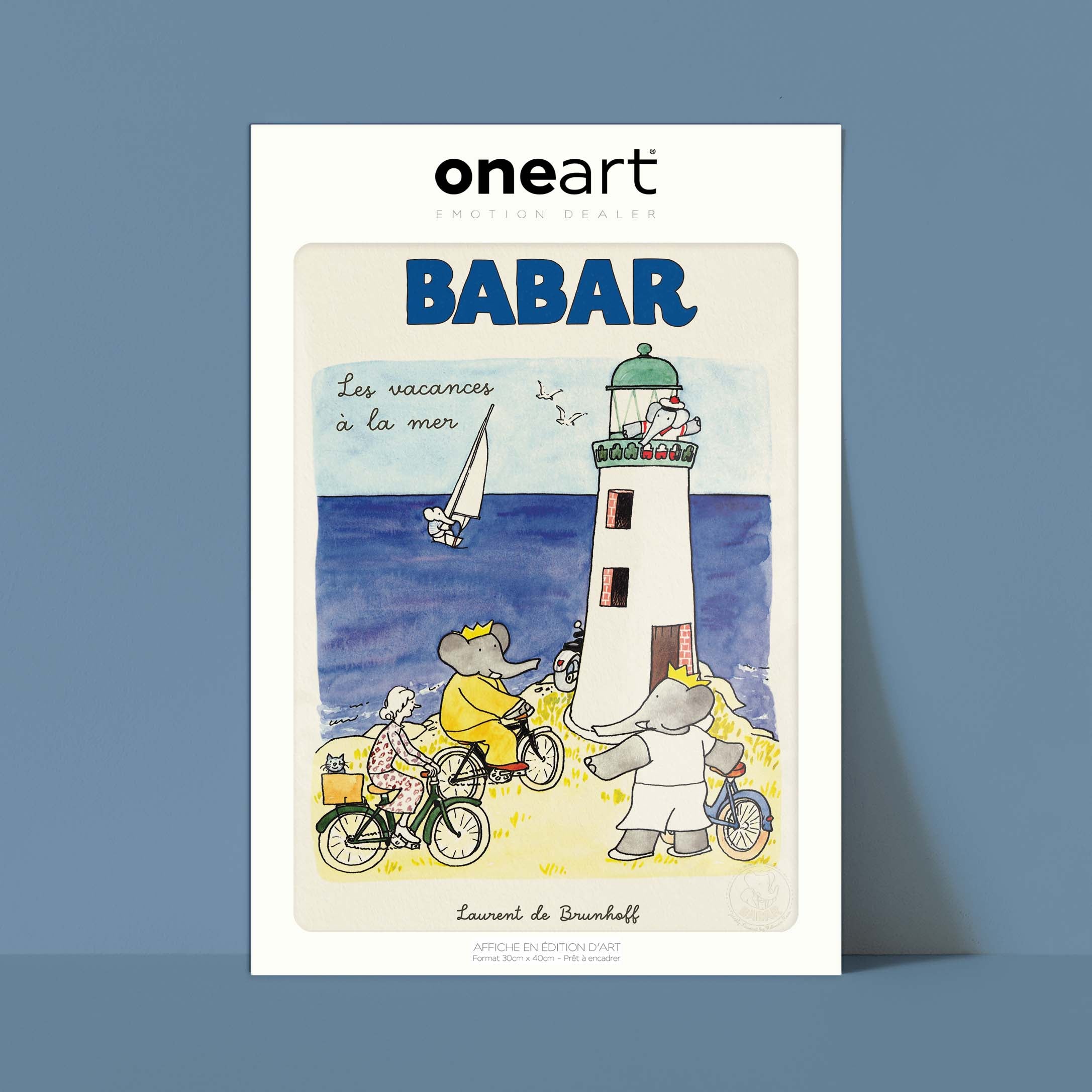 Affiche Babar Les vacances à la mer