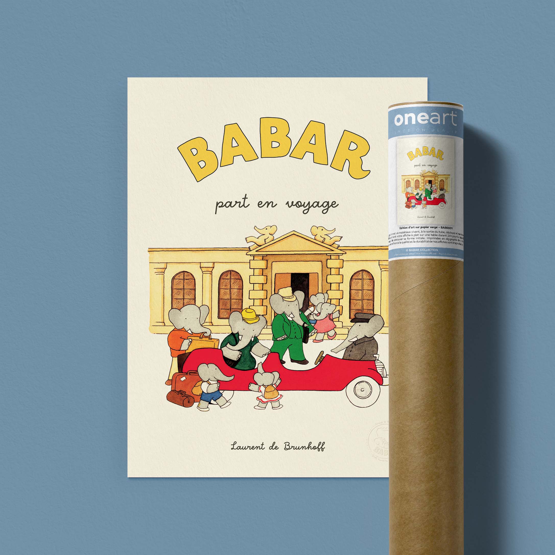 Affiche Babar part en voyage