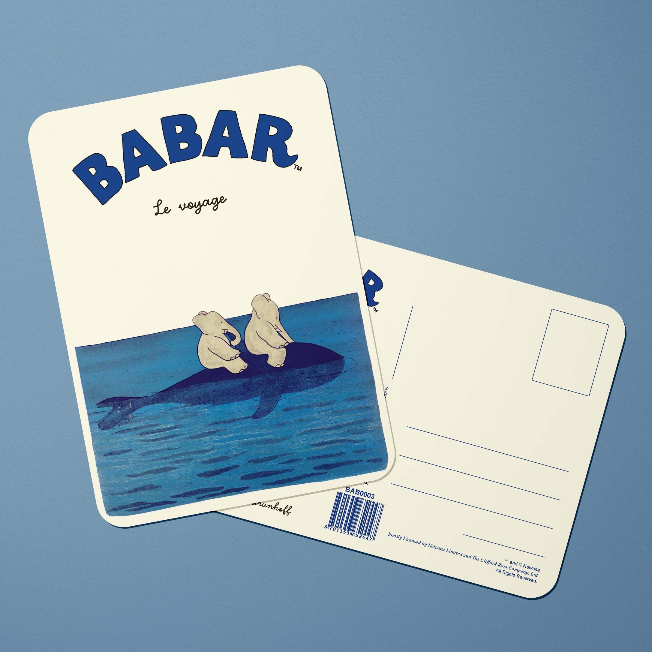 Carte postale Babar Le voyage de Babar