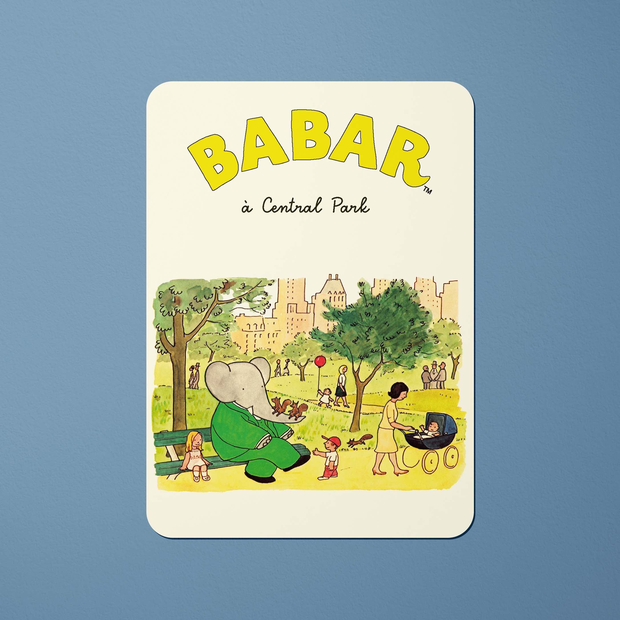 Carte postale Babar Babar à Central Park