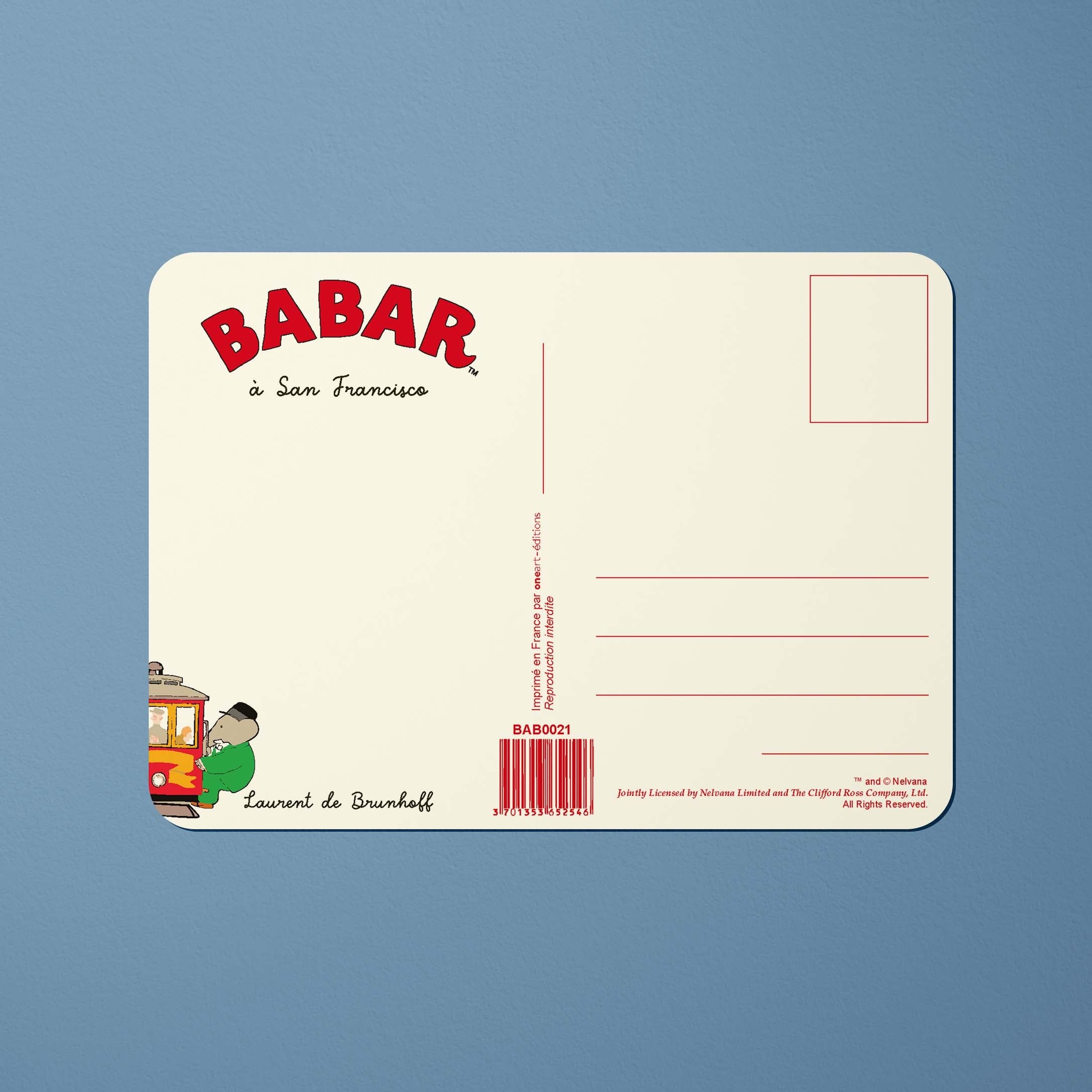 Carte postale Babar Babar à San Francisco