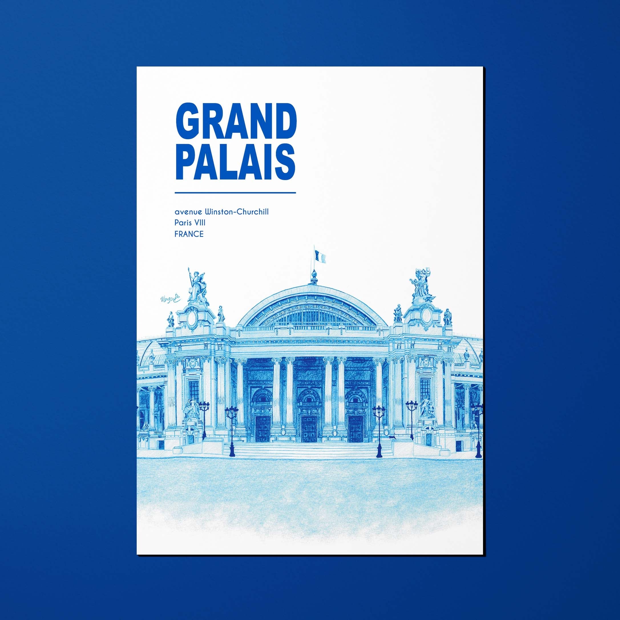 Carte postale La Ville en Bleu Grand Palais