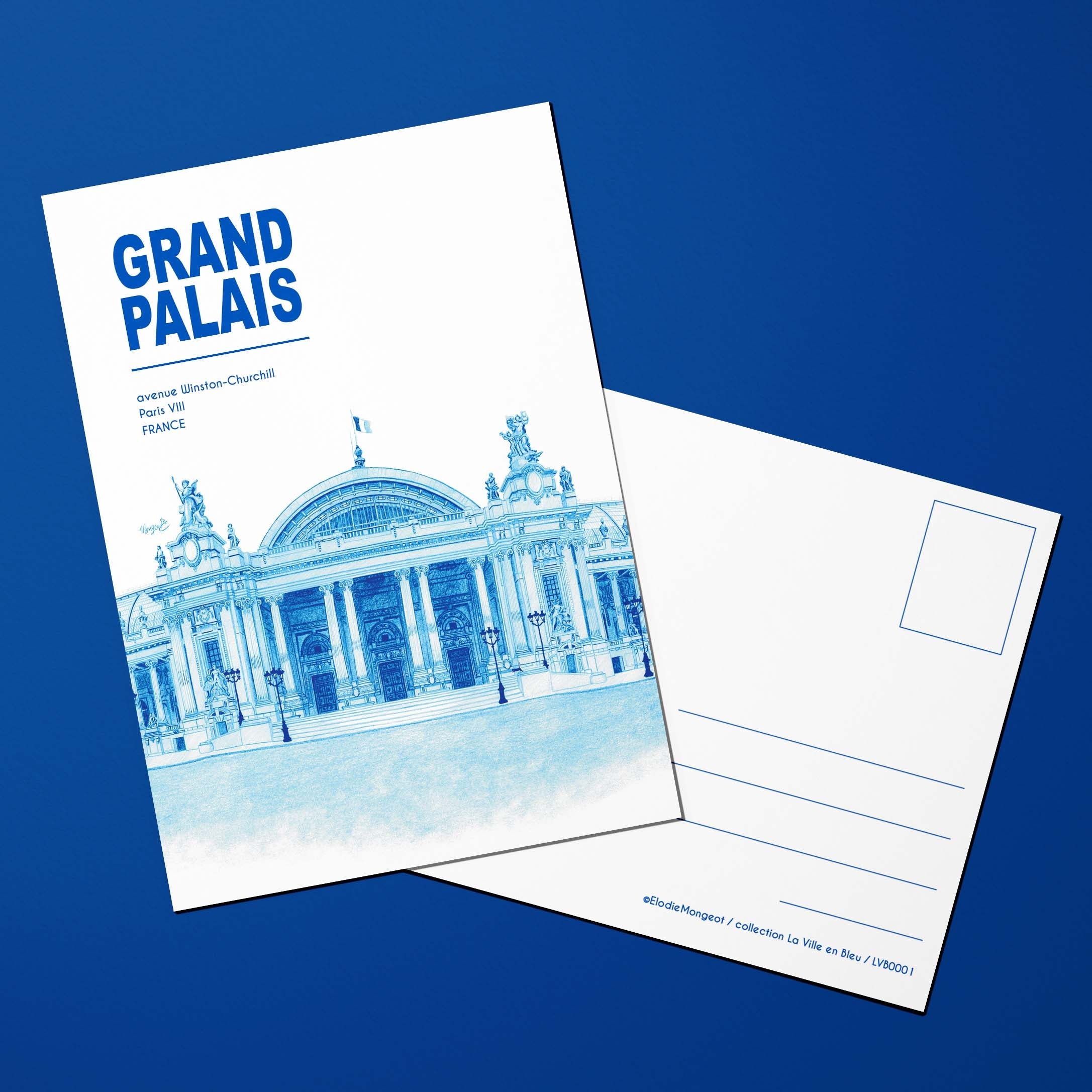 Carte postale La Ville en Bleu Grand Palais