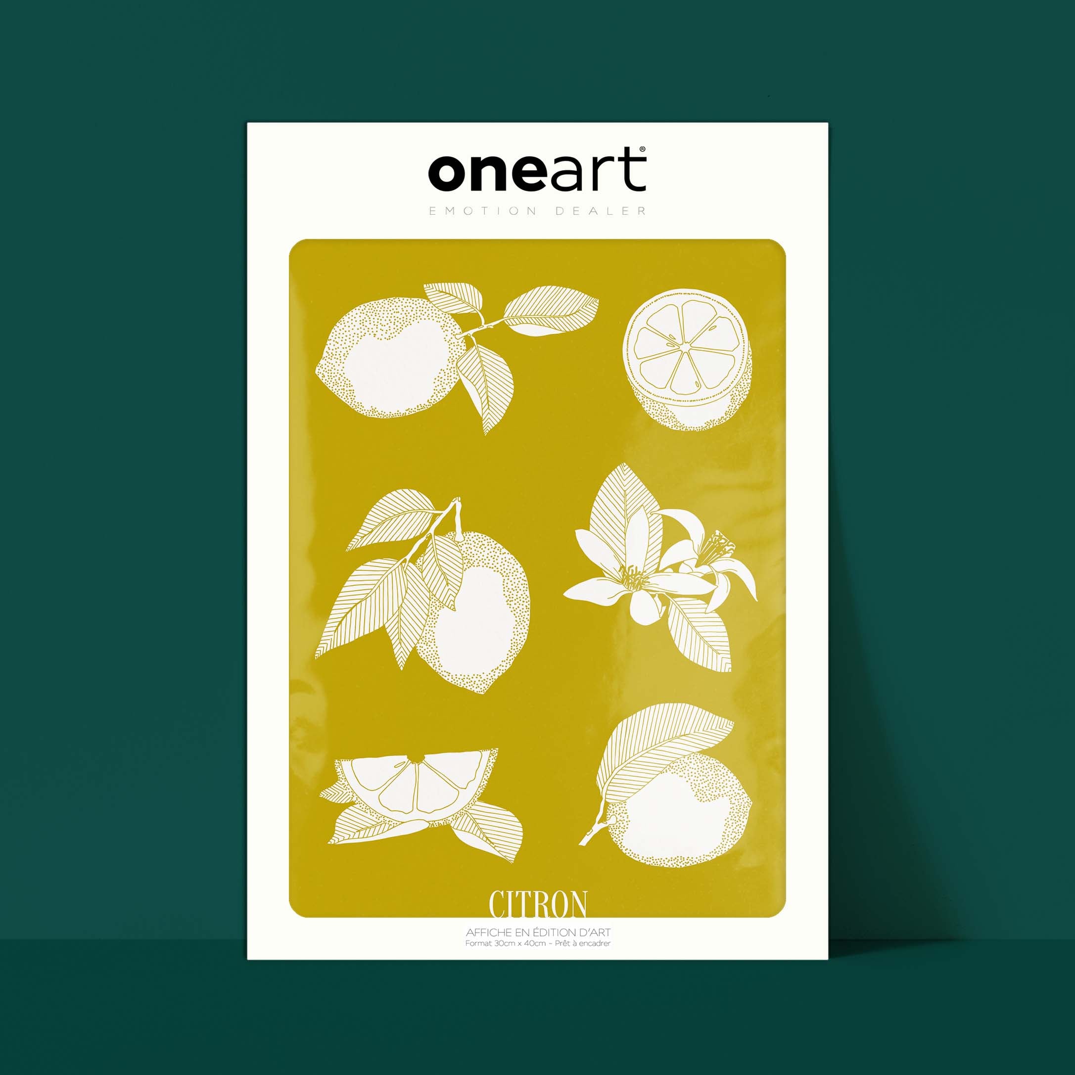 Affiche atelierDAZAT Citron coloré