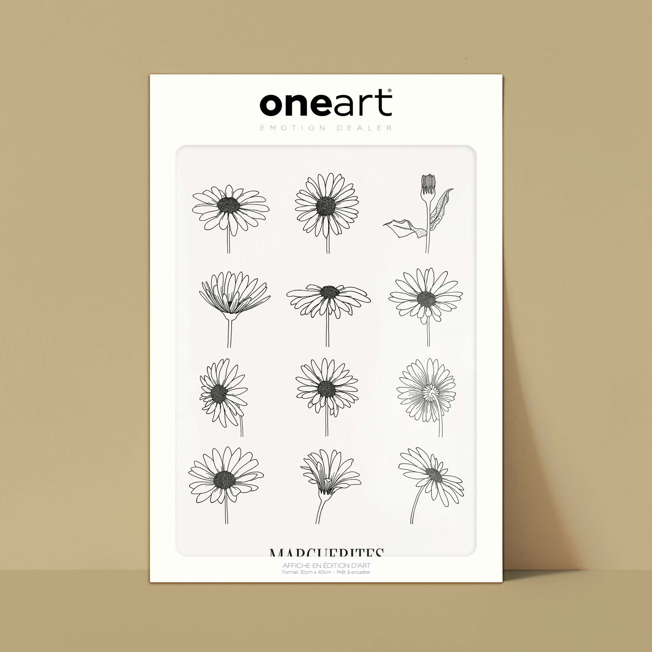 Affiche atelierDAZAT Marguerites-oneart.fr