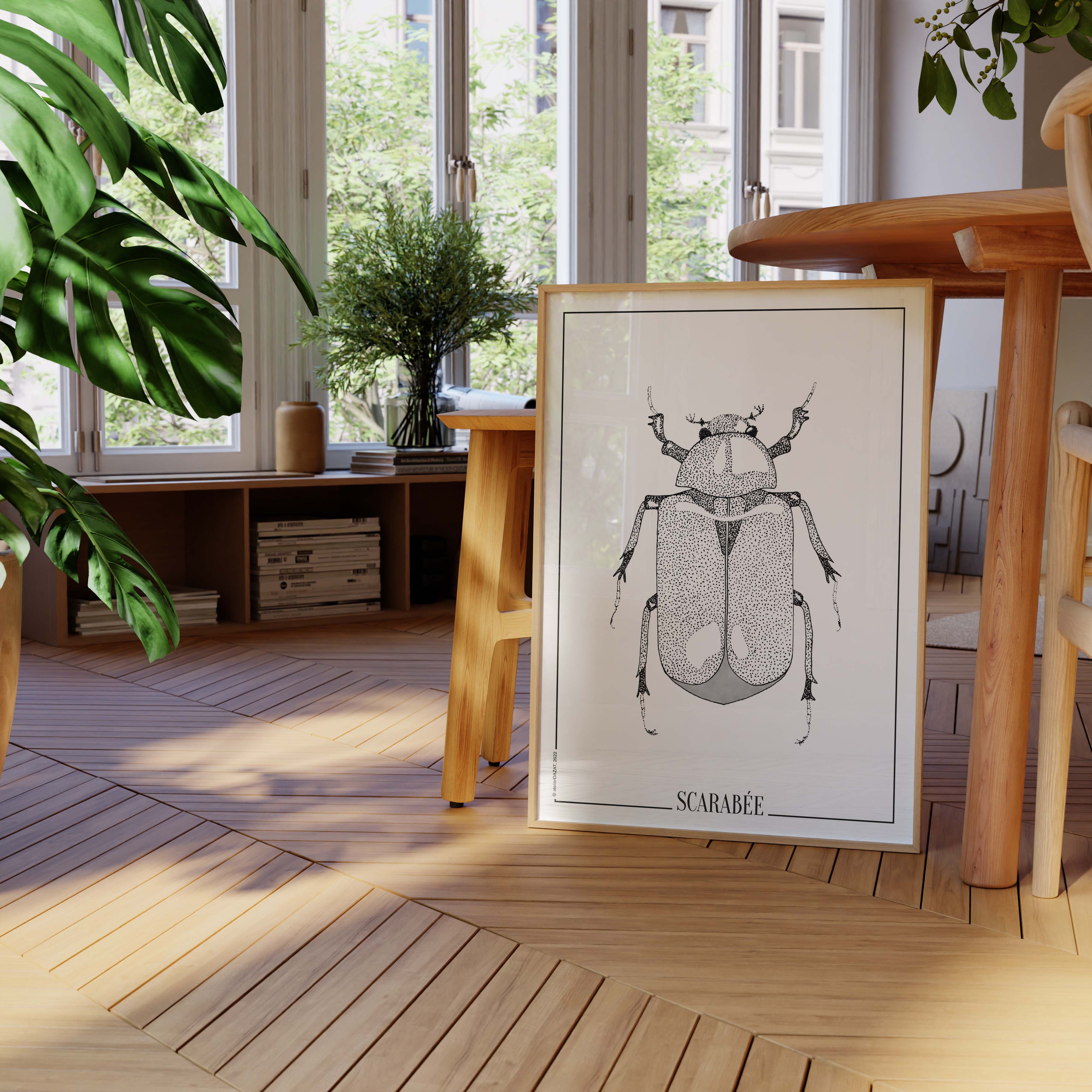 Affiche "Les Imparfaits" atelierDAZAT Scarabée