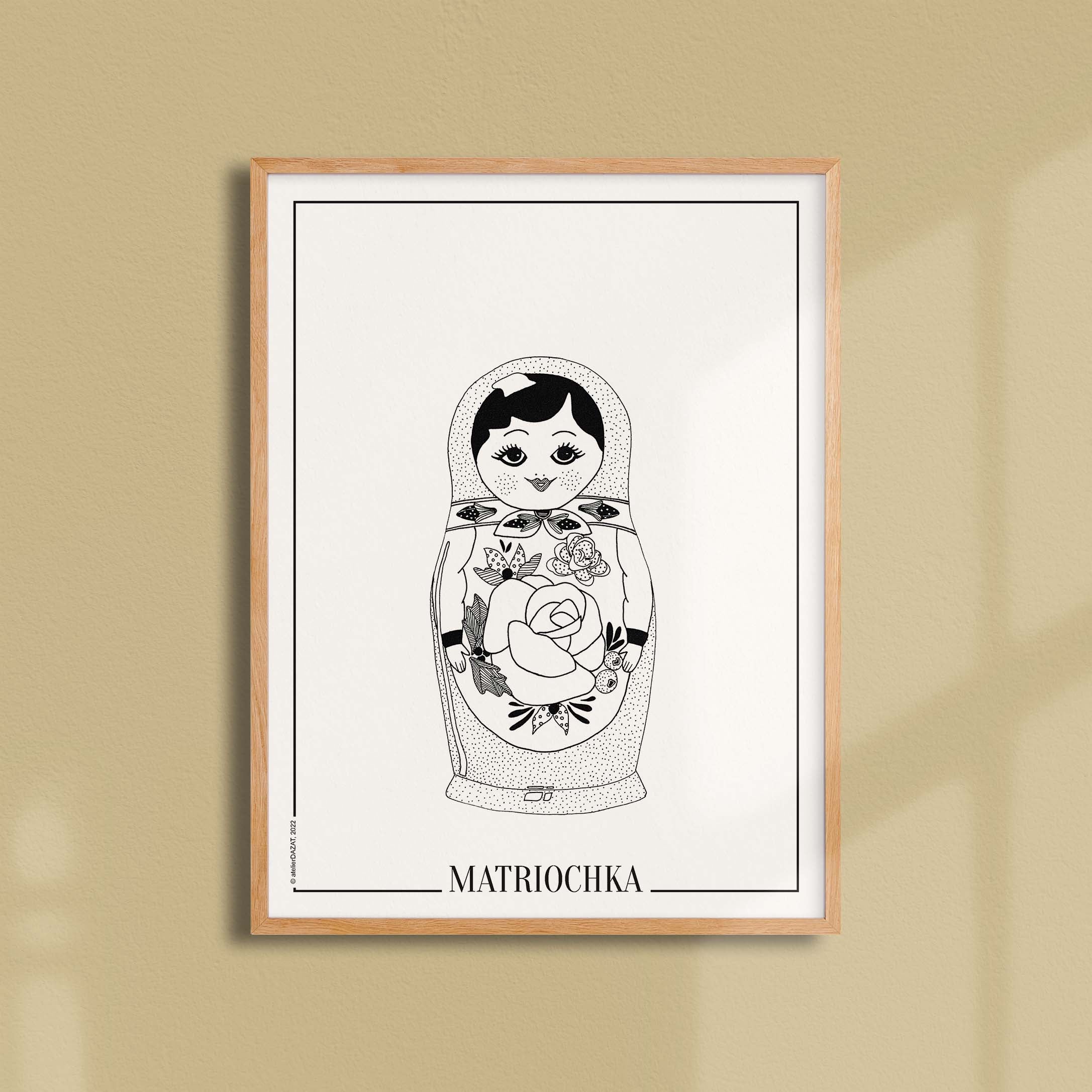 Affiche "Les Imparfaits" atelierDAZAT Matriochka