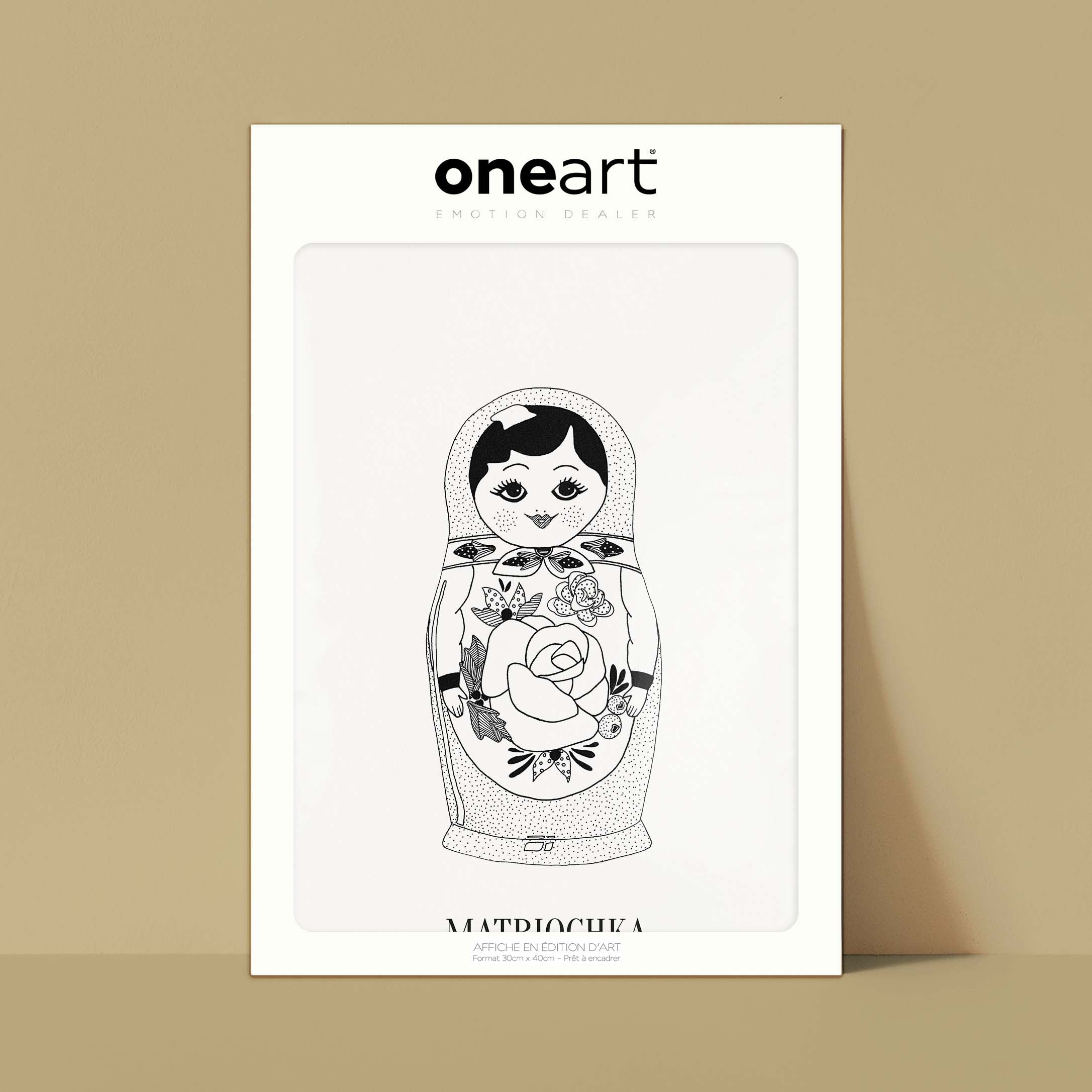 Affiche atelierDAZAT Matriochka-oneart.fr