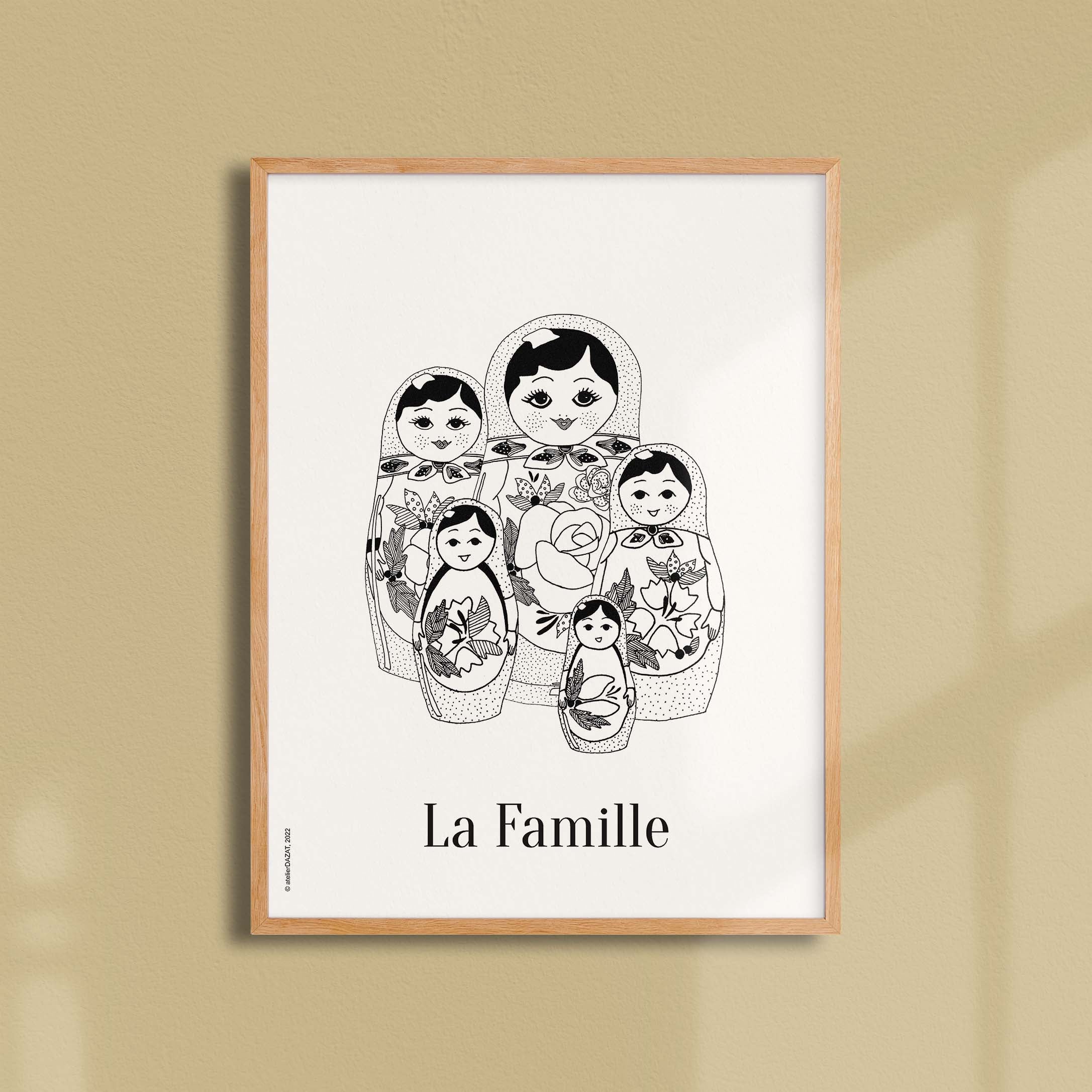 Affiche atelierDAZAT La famille-oneart.fr