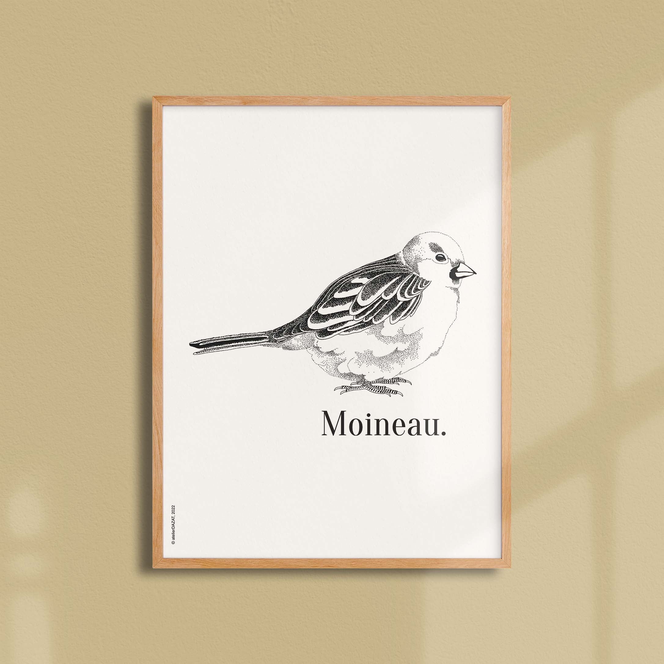 Affiche "Les Imparfaits" atelierDAZAT Moineau