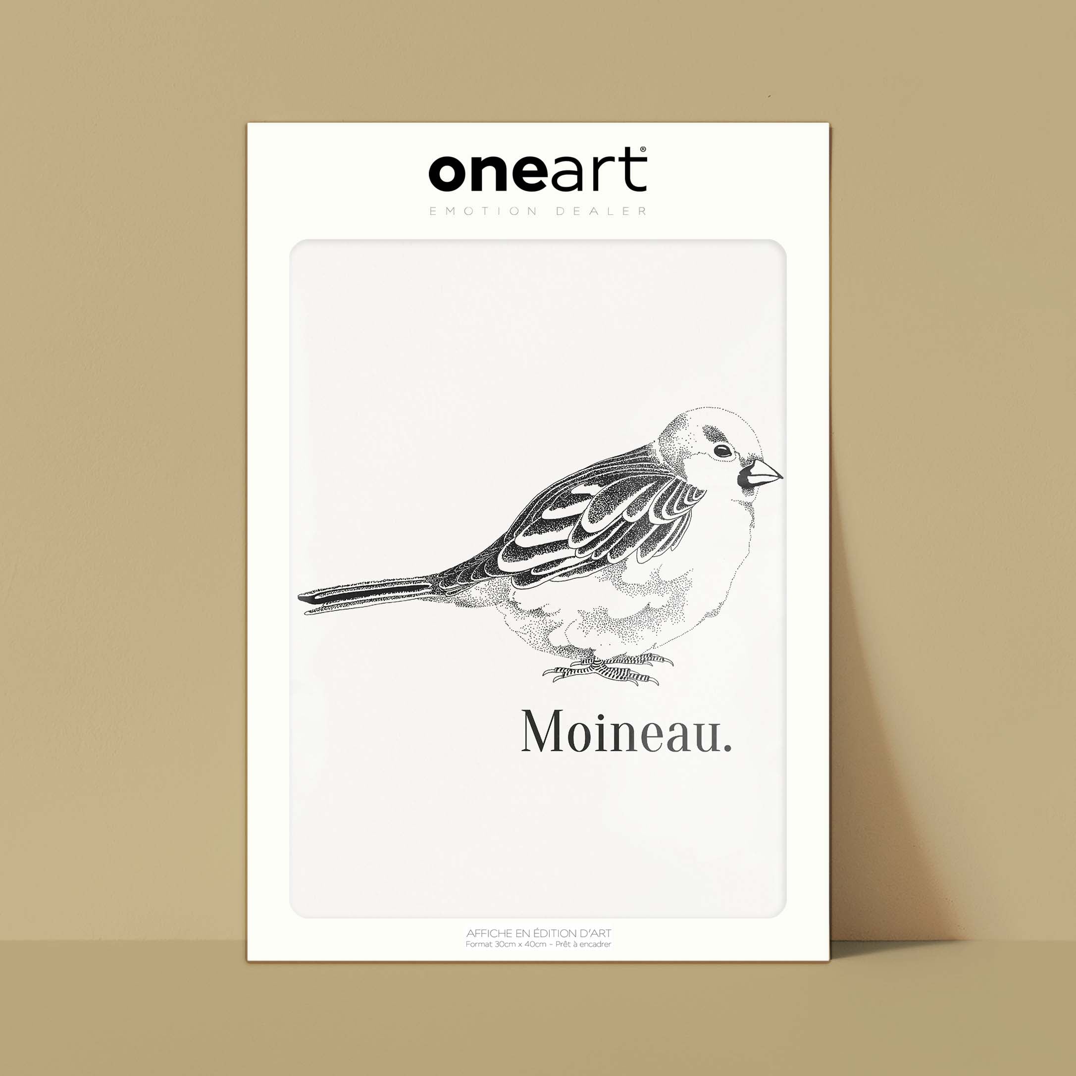 Affiche atelierDAZAT Moineau-oneart.fr