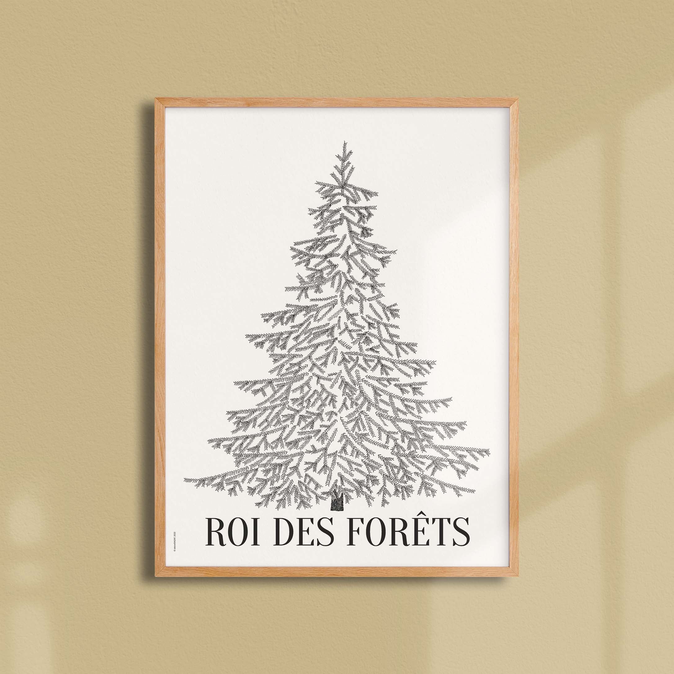Affiche atelierDAZAT Roi des forêts-oneart.fr