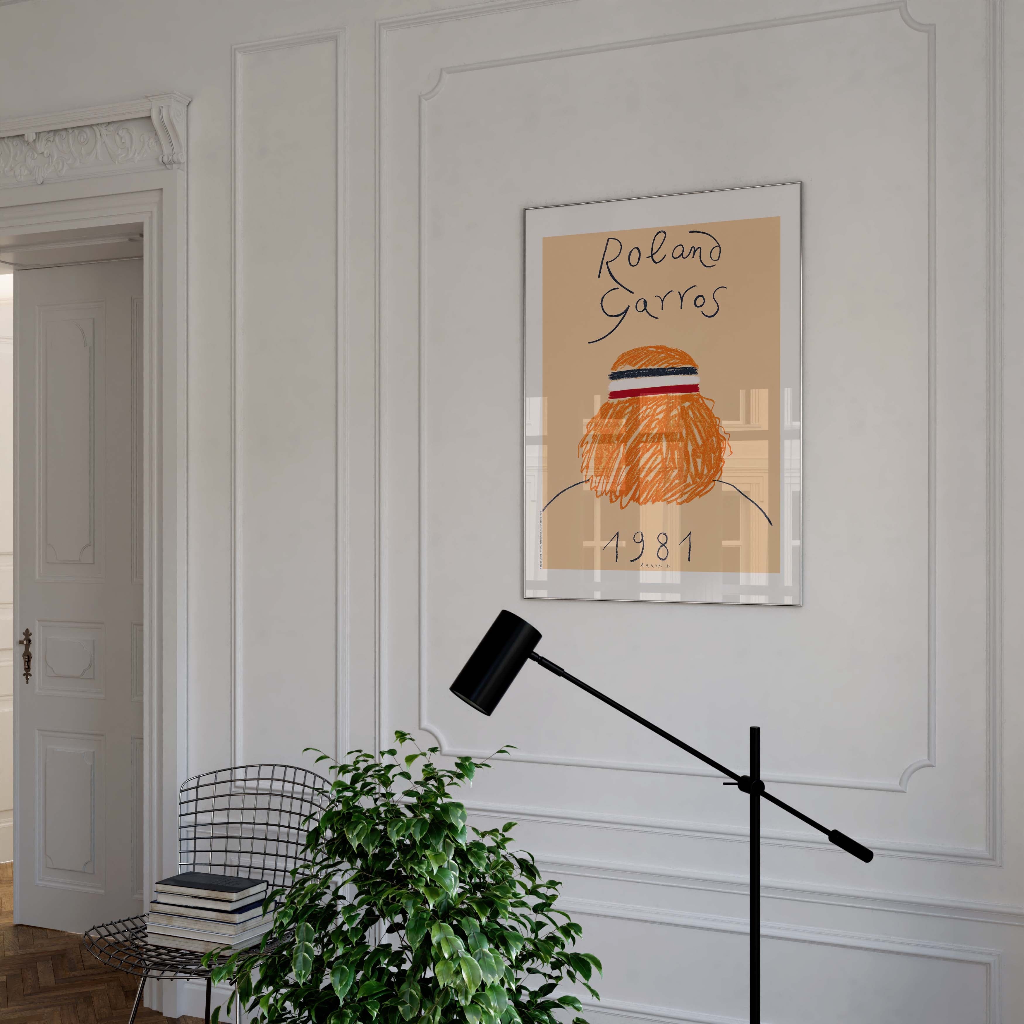 Affiche "Les Imparfaits" Roland-Garros 1981 par Eduardo ARROYO