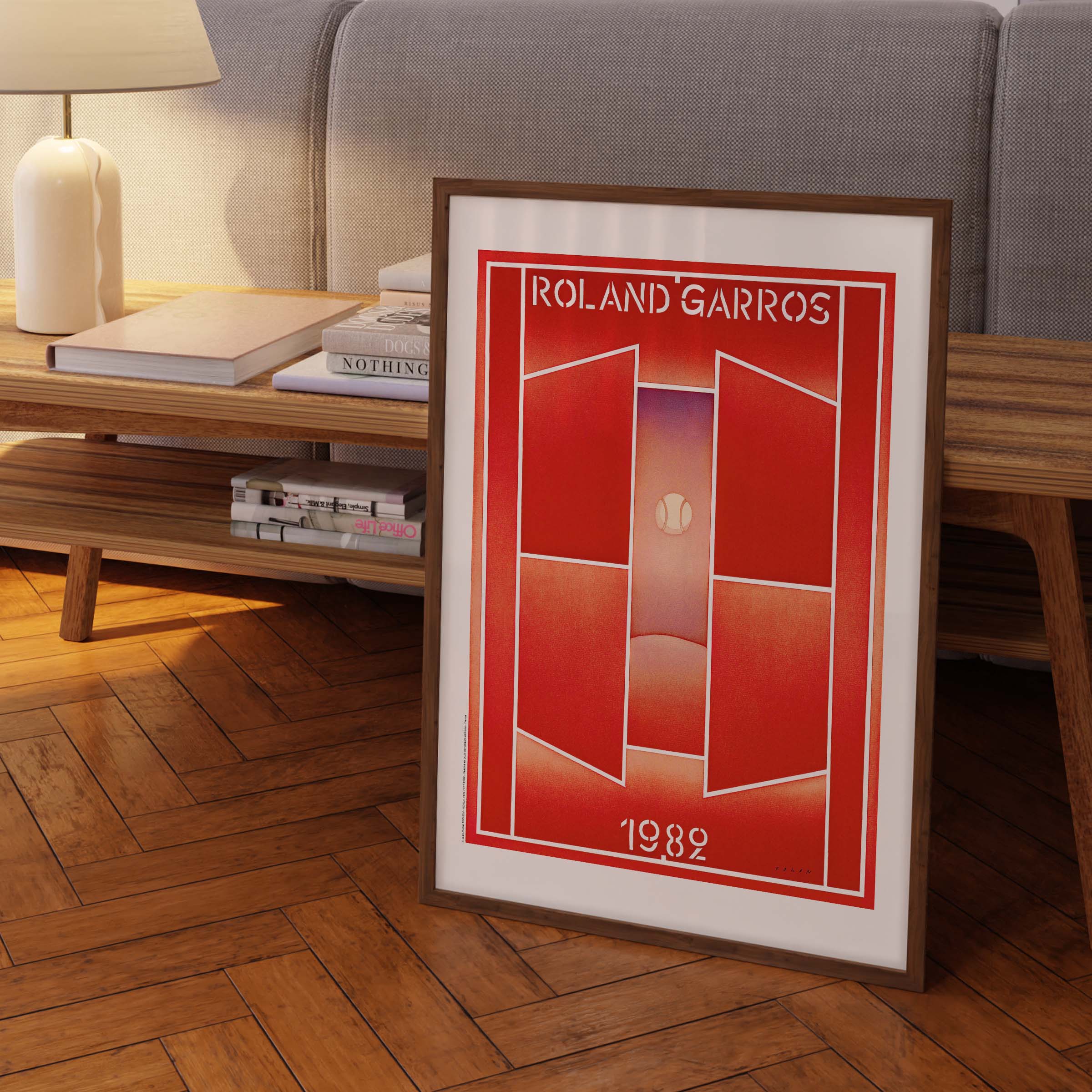 Affiche Roland Garros 1982 par Jean-Michel FOLON