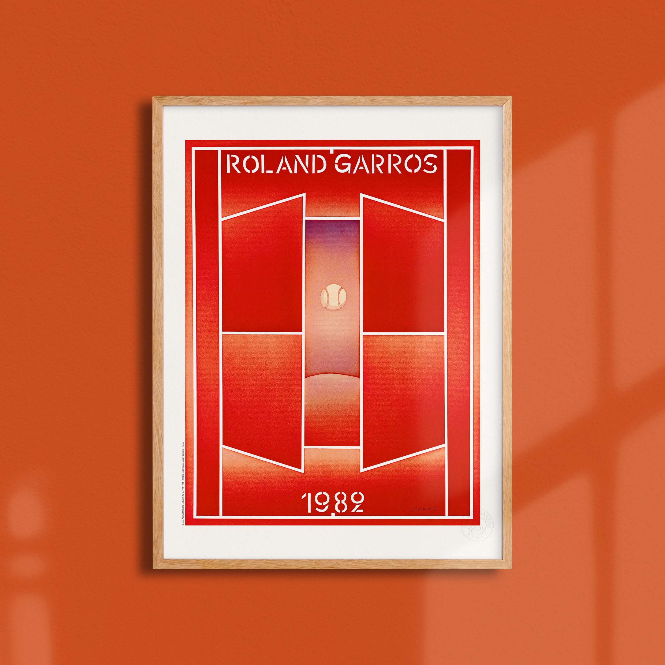 Affiche "Les Imparfaits" Roland-Garros 1982 par Jean-Michel FOLON