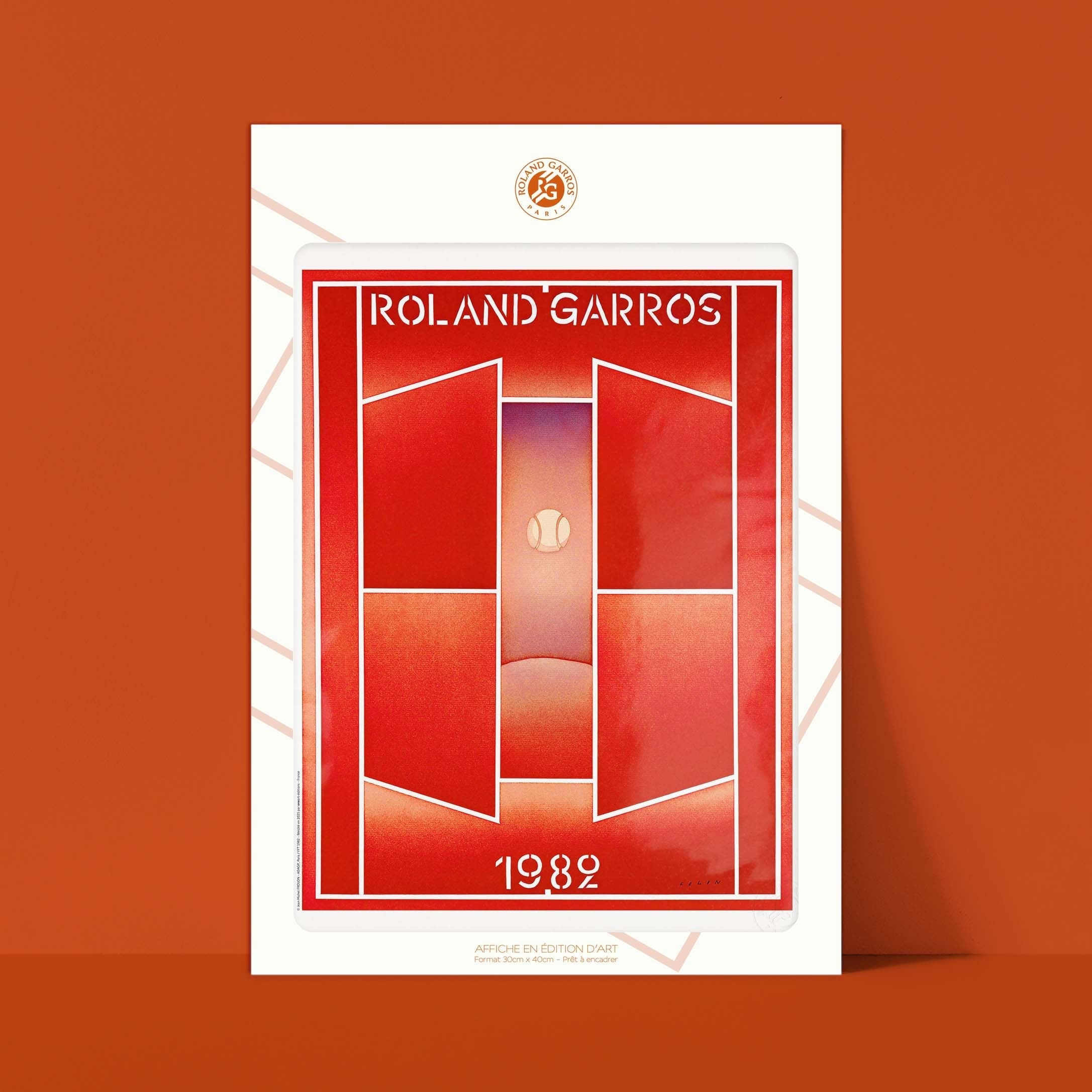 Affiche "Les Imparfaits" Roland-Garros 1982 par Jean-Michel FOLON