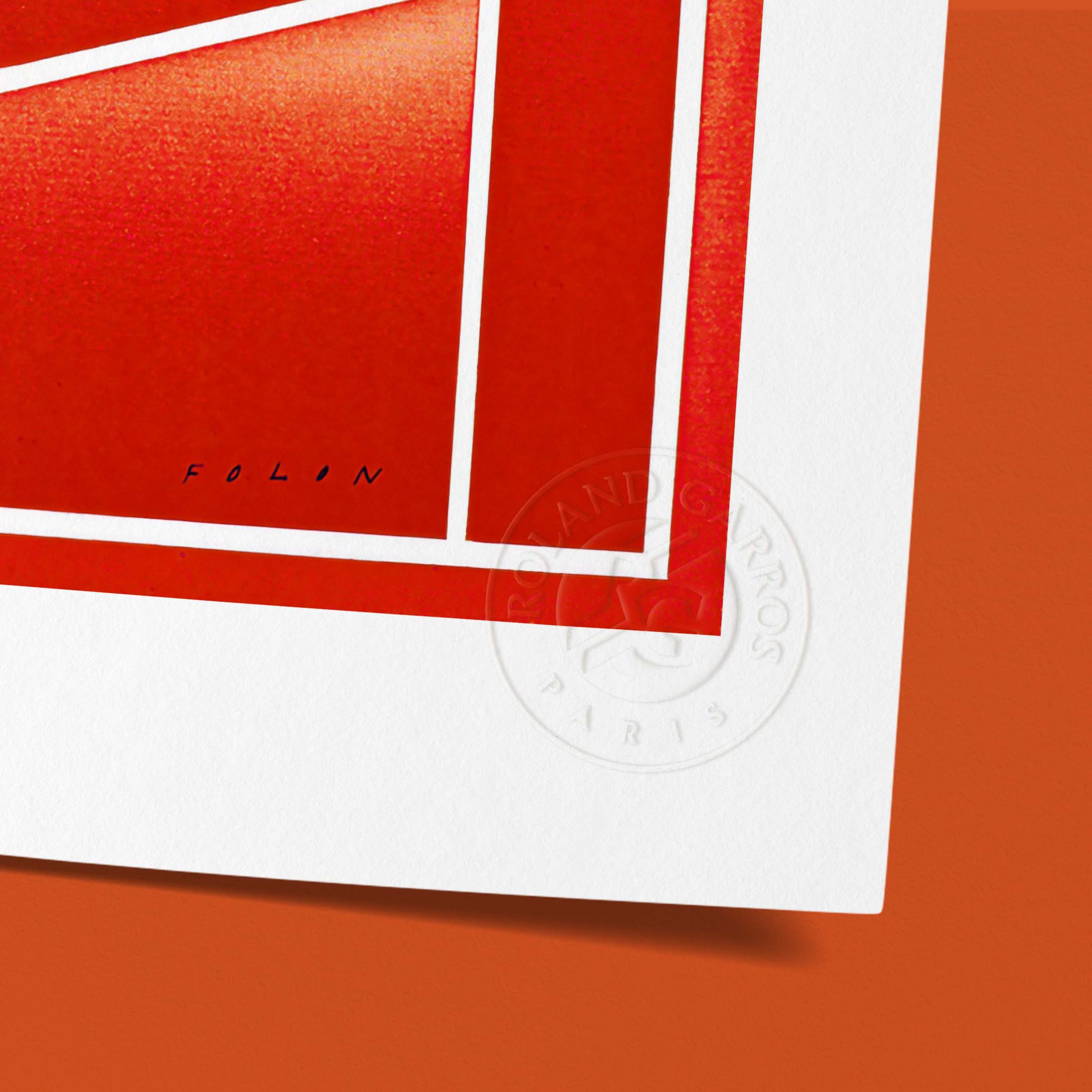 Affiche "Les Imparfaits" Roland-Garros 1982 par Jean-Michel FOLON