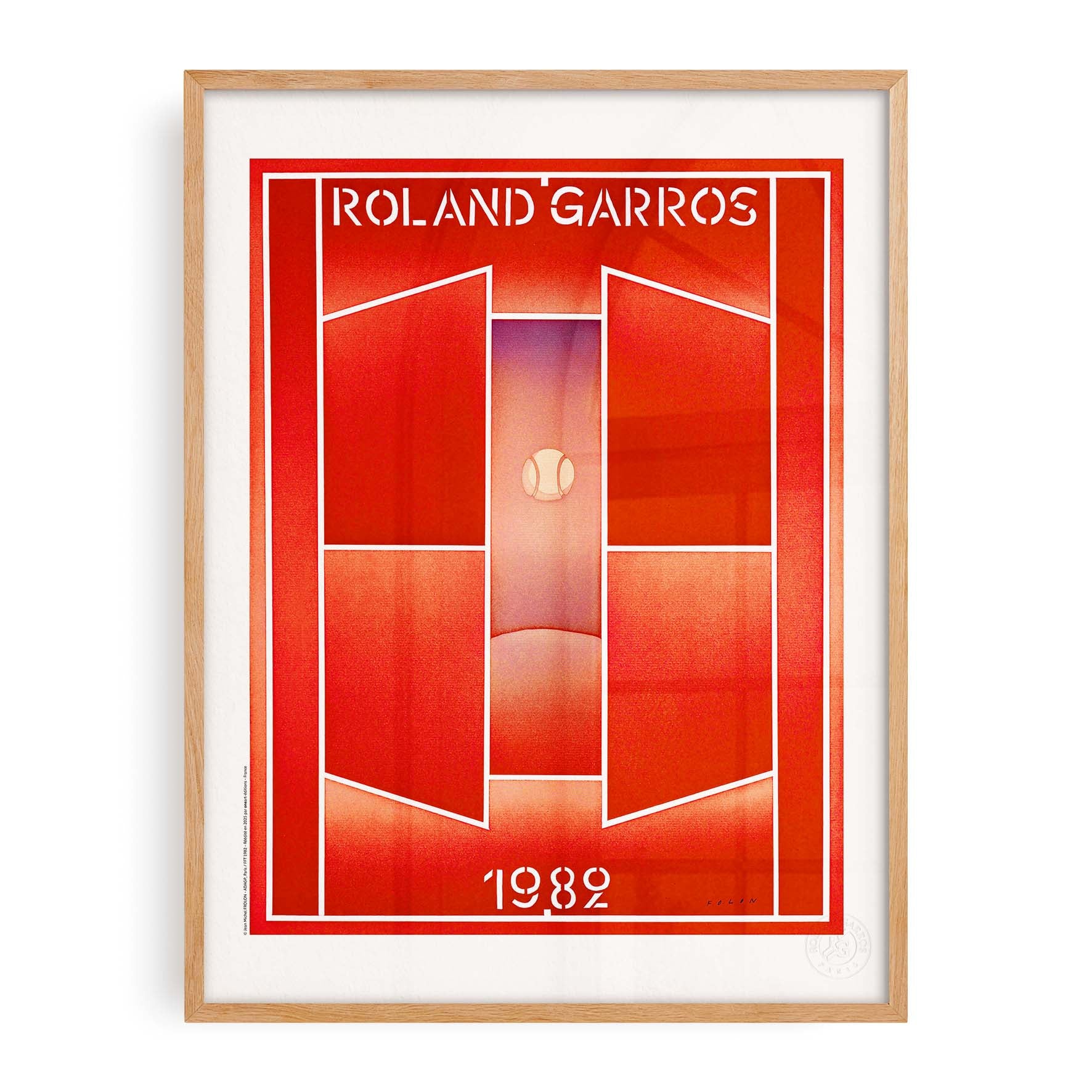 Affiche Roland-Garros 1982 par Jean-Michel FOLON