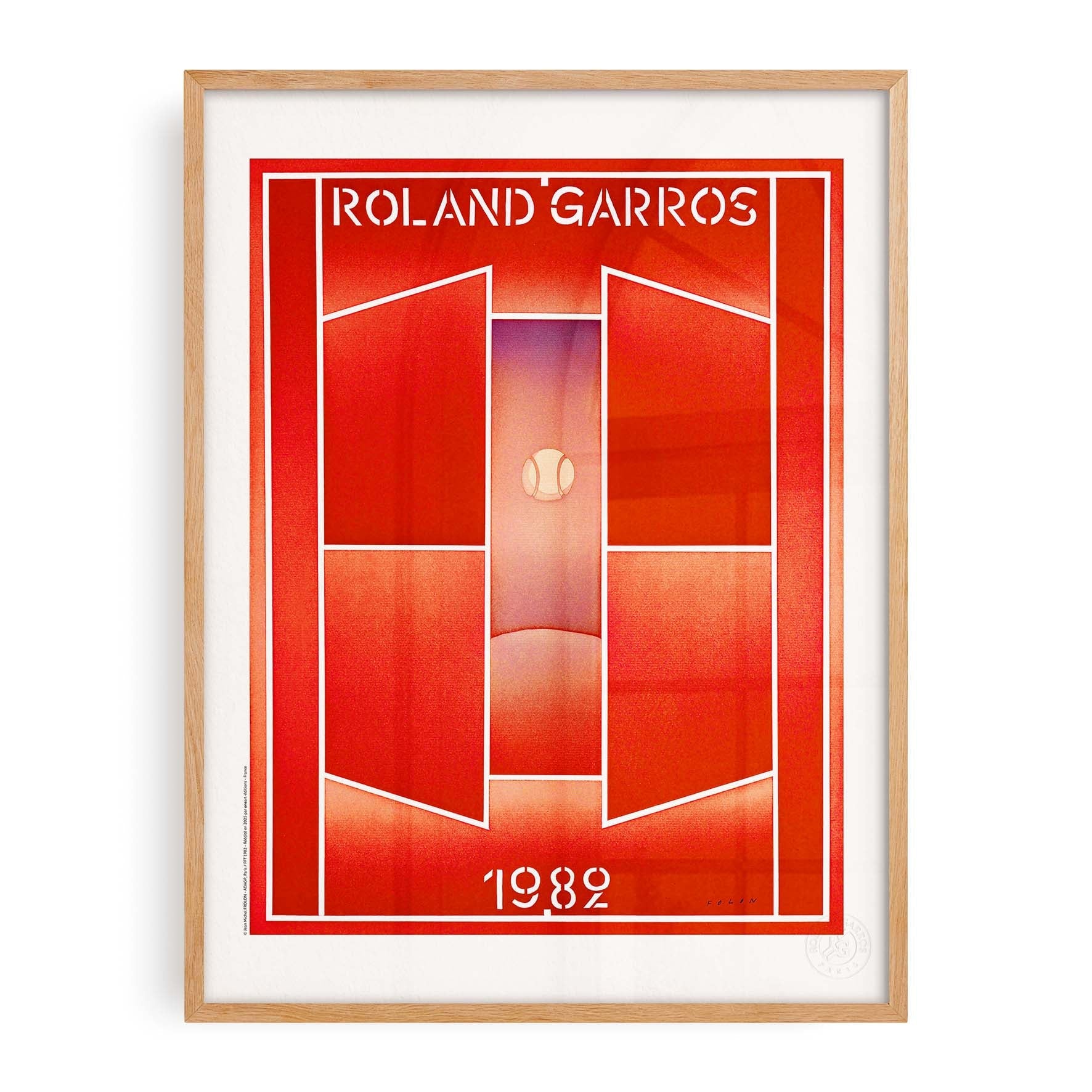 Affiche "Les Imparfaits" Roland-Garros 1982 par Jean-Michel FOLON