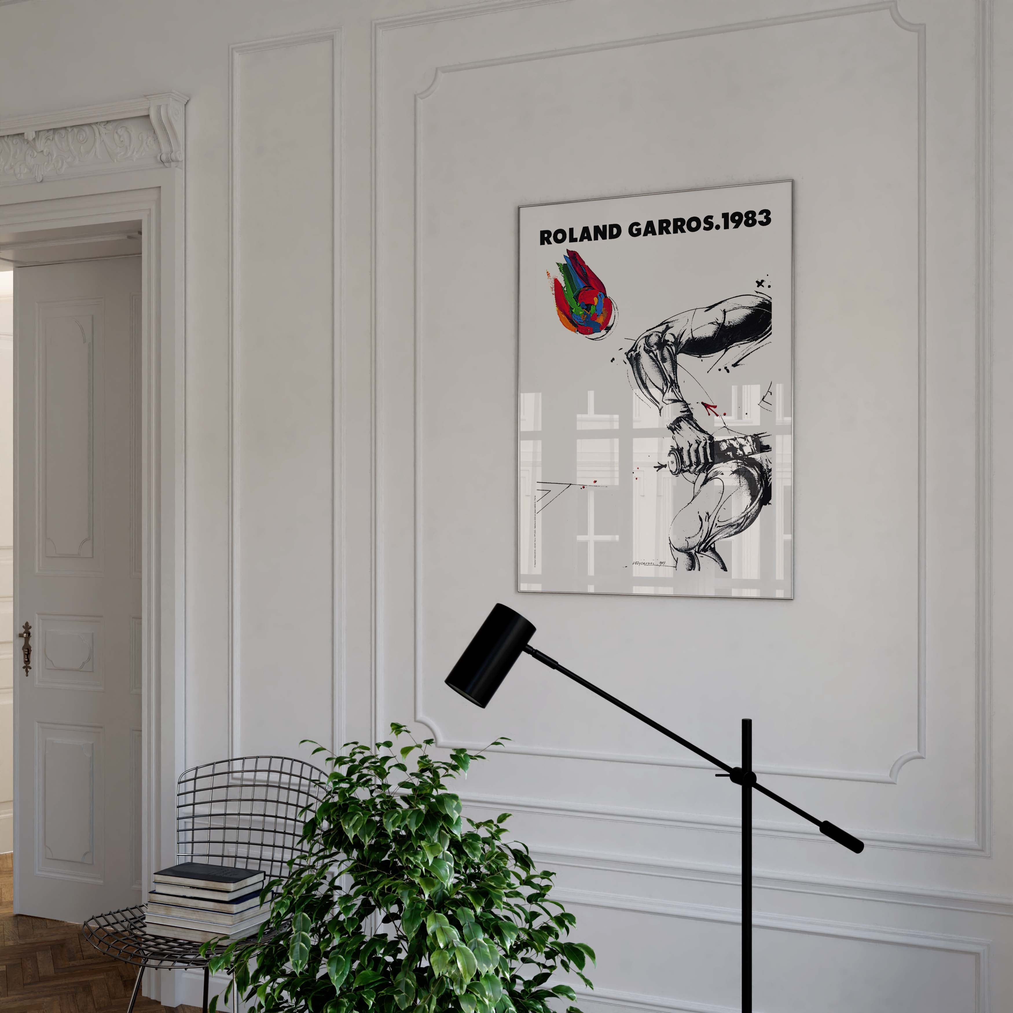 Affiche "Les Imparfaits" Roland-Garros 1983 par Vladimir VELICKOVIC