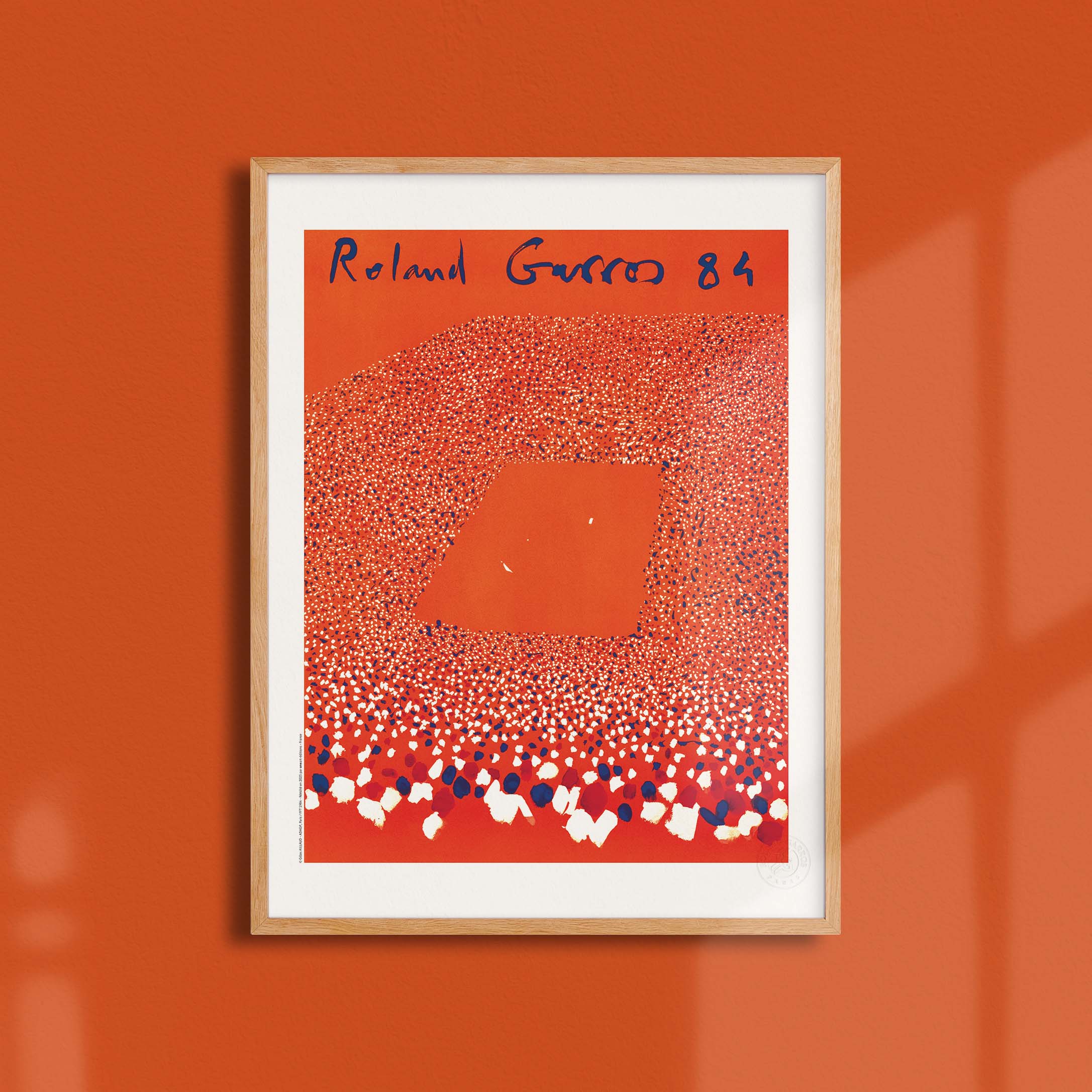 Affiche Roland Garros 1984 par Gilles AILLAUD
