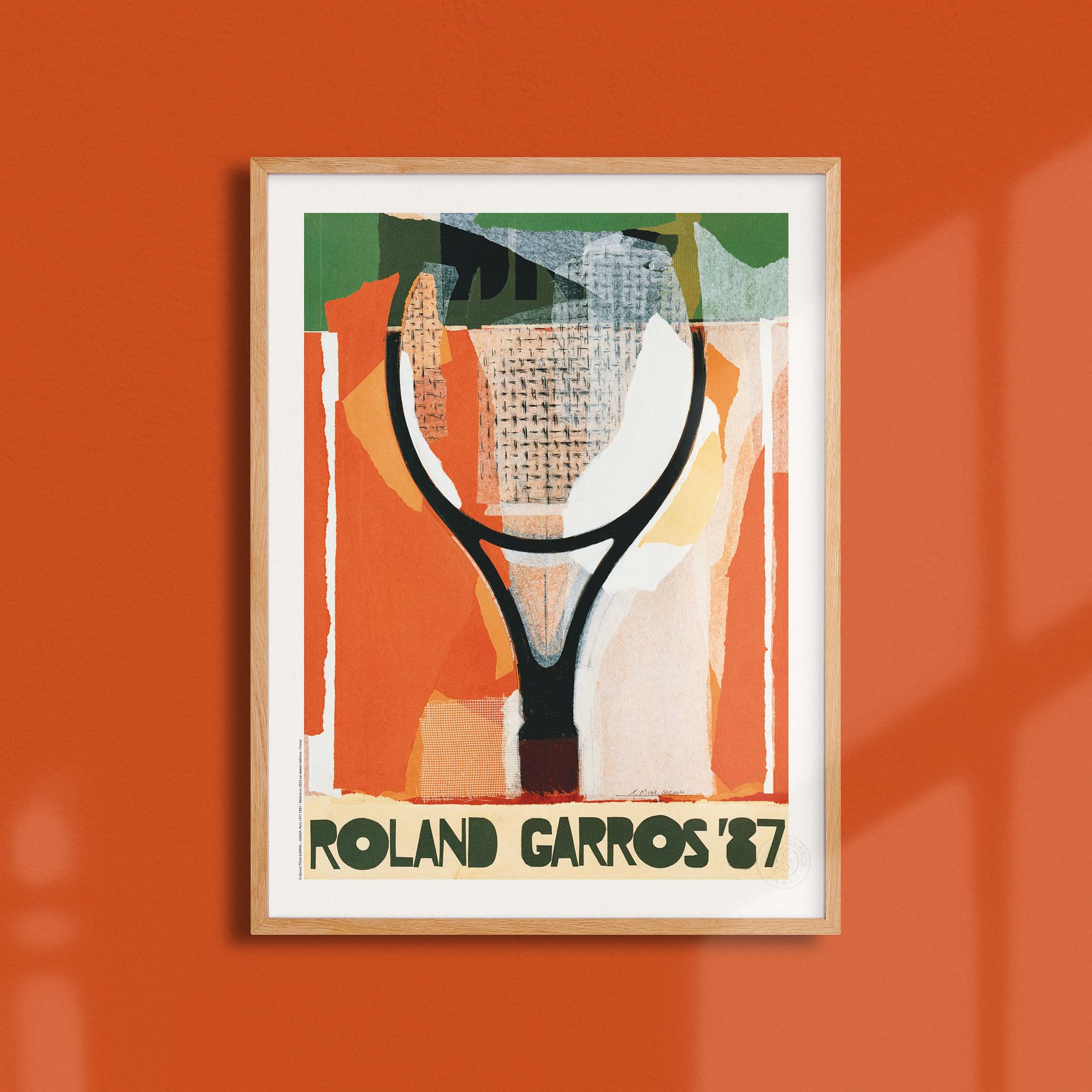 Affiche Roland Garros 1987 par Gérard TITUS-CARMEL
