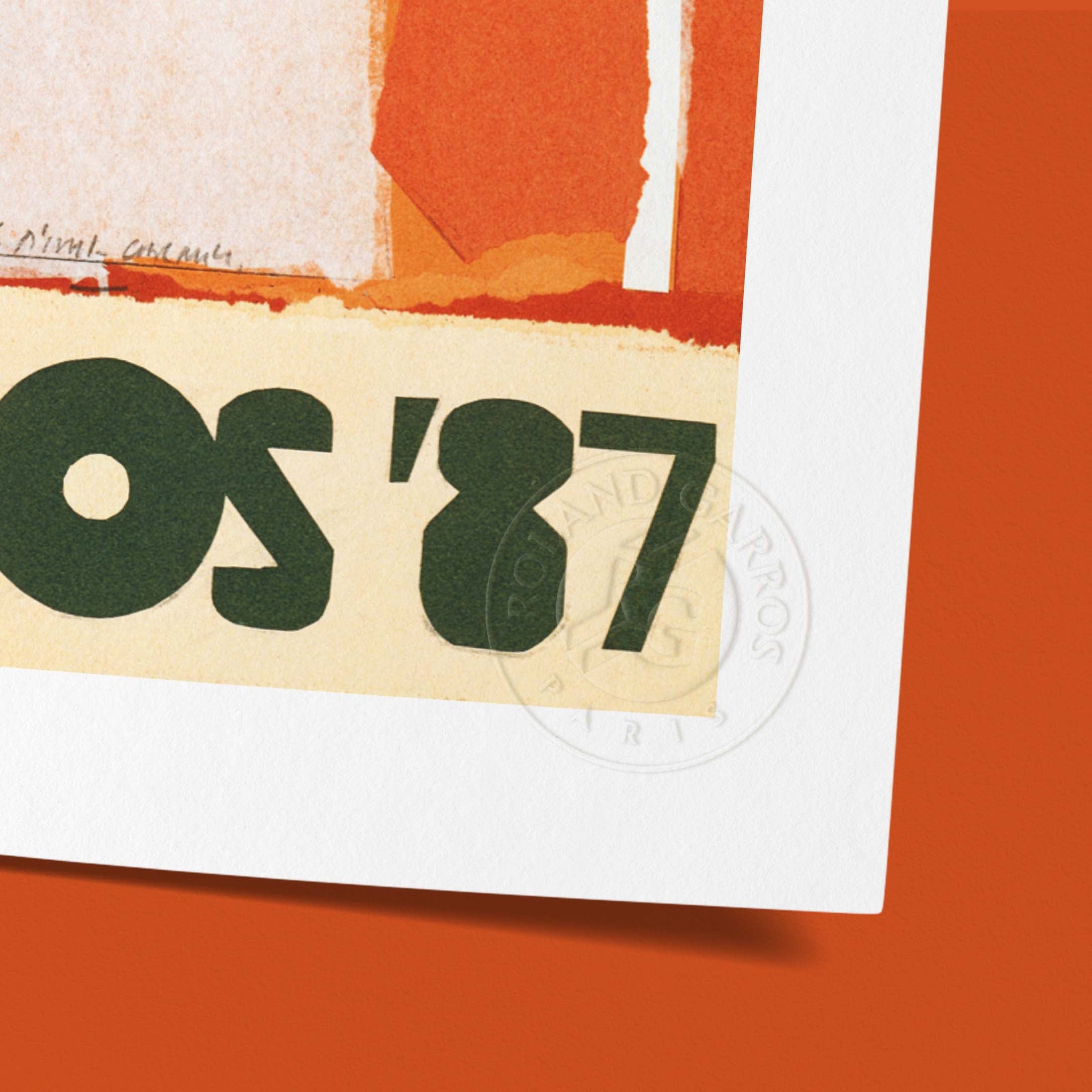 Affiche Roland-Garros 1987 par Gérard TITUS-CARMEL