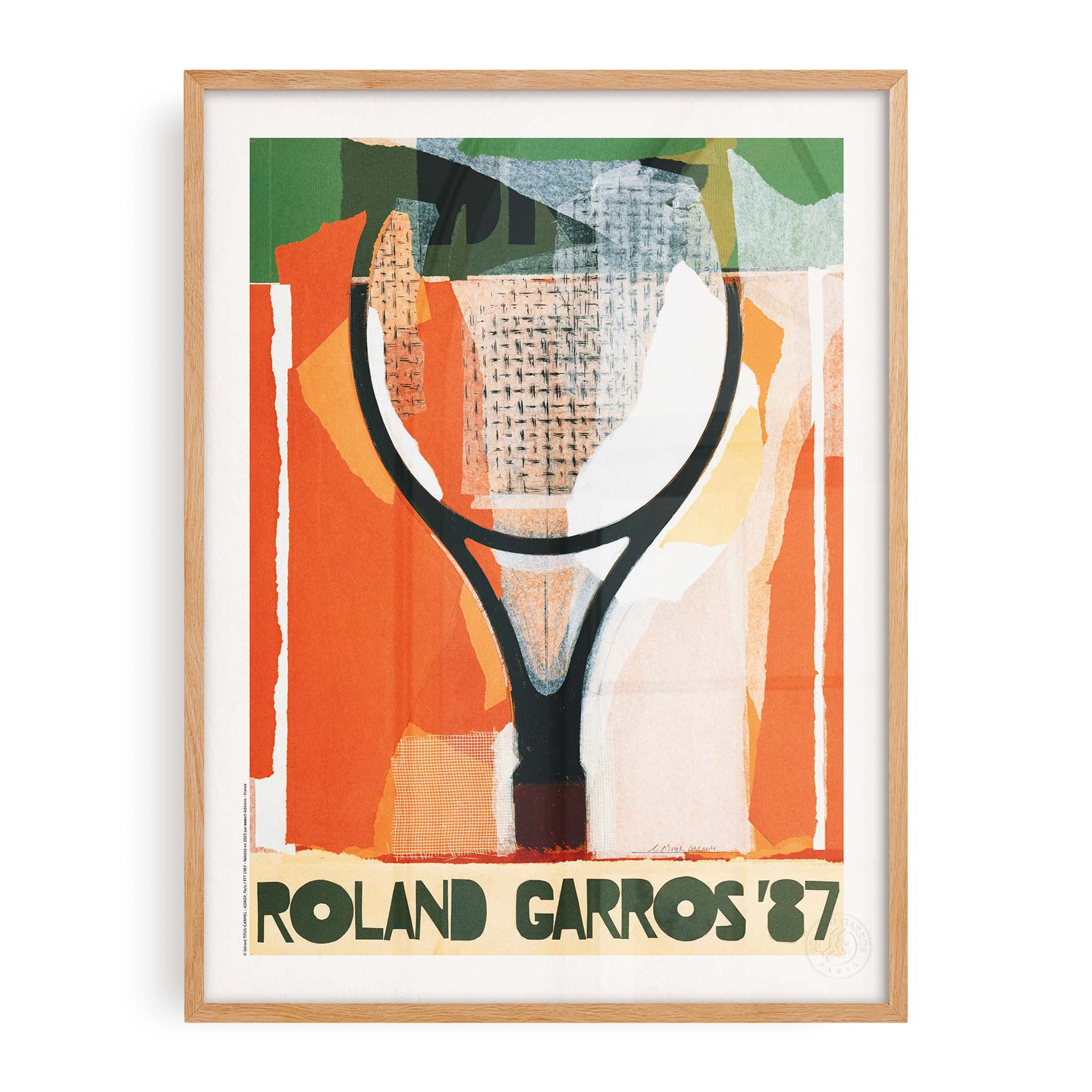 Affiche Roland-Garros 1987 par Gérard TITUS-CARMEL
