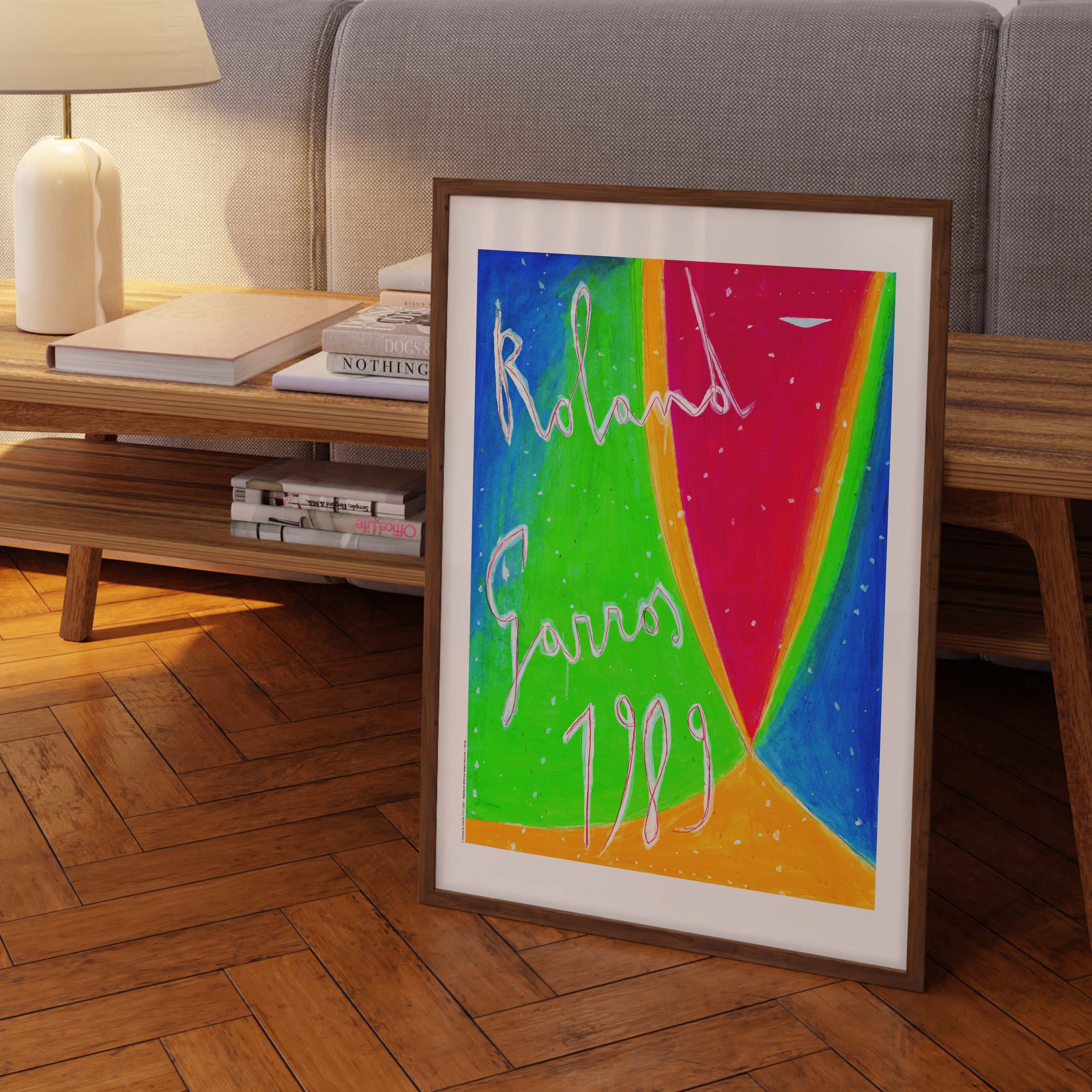 Affiche Roland Garros 1989 par Nicola DE MARIA