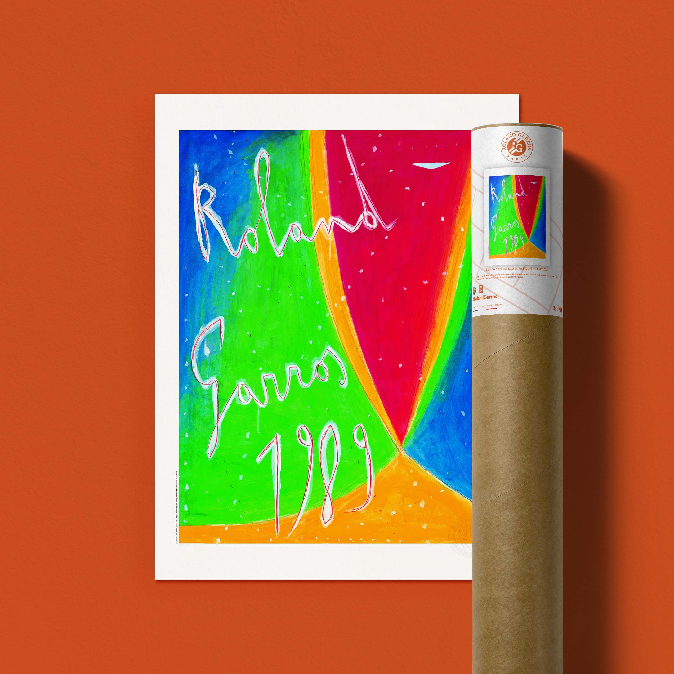 Affiche Roland-Garros 1989 par Nicola DE MARIA