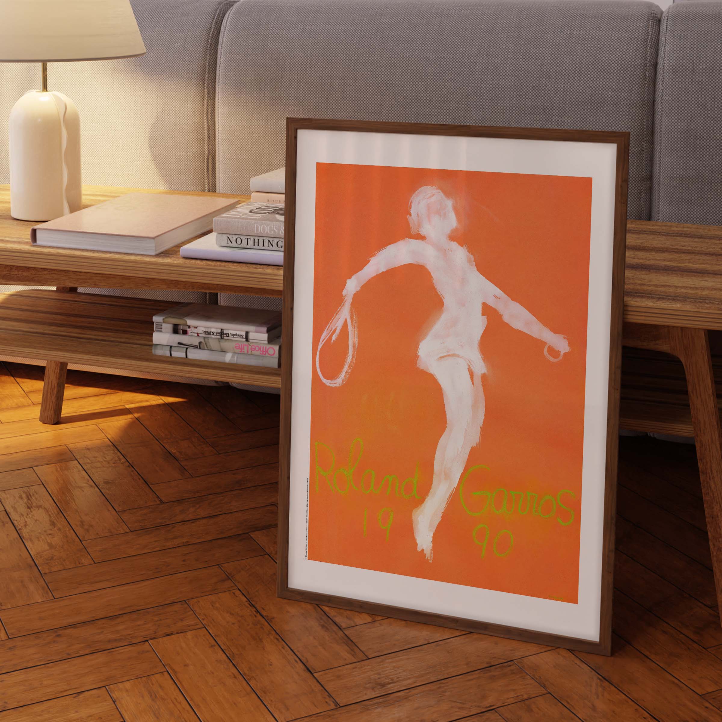 Affiche "Les Imparfaits" Roland-Garros 1990 par Claude GARACHE