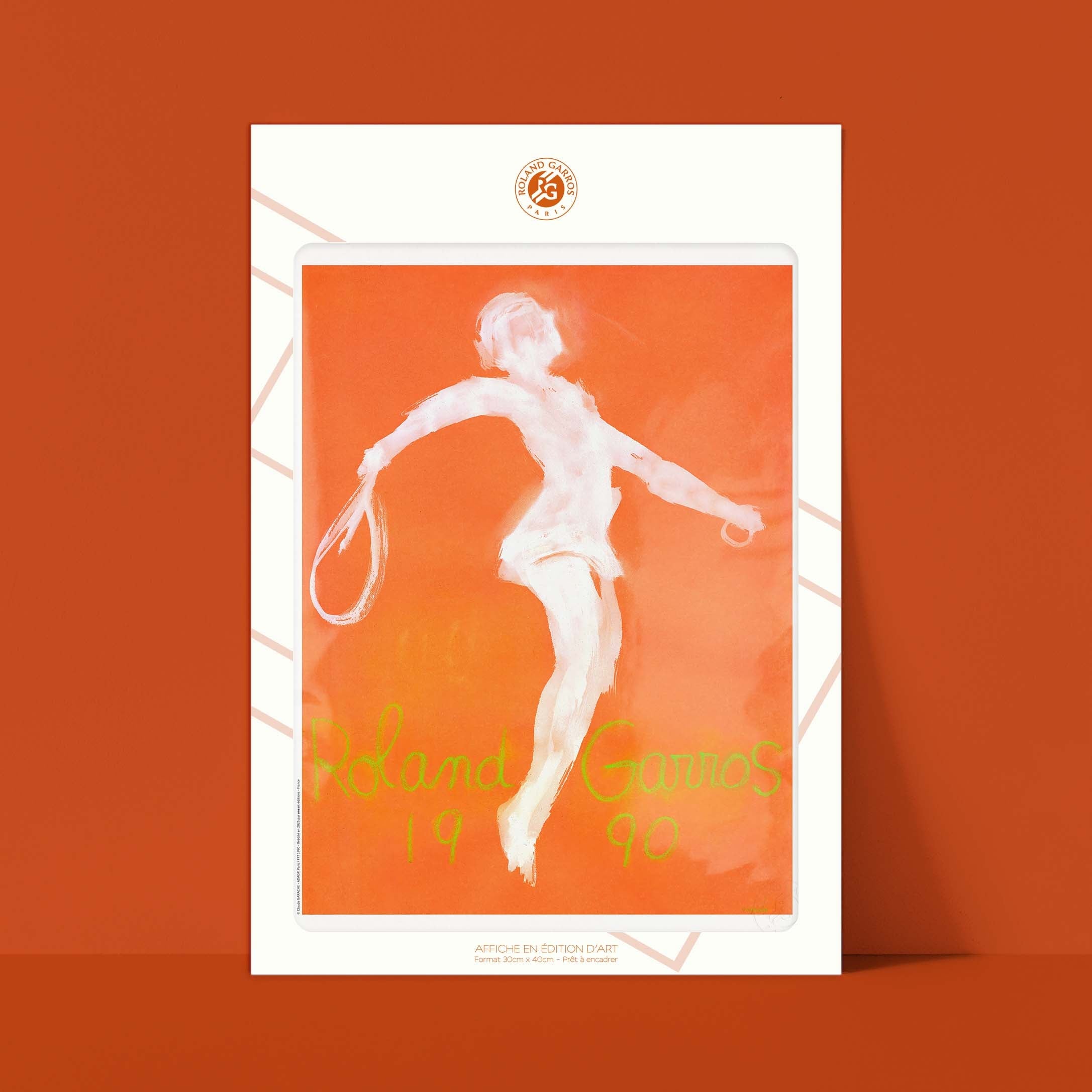 Affiche Roland-Garros 1990 par Claude GARACHE