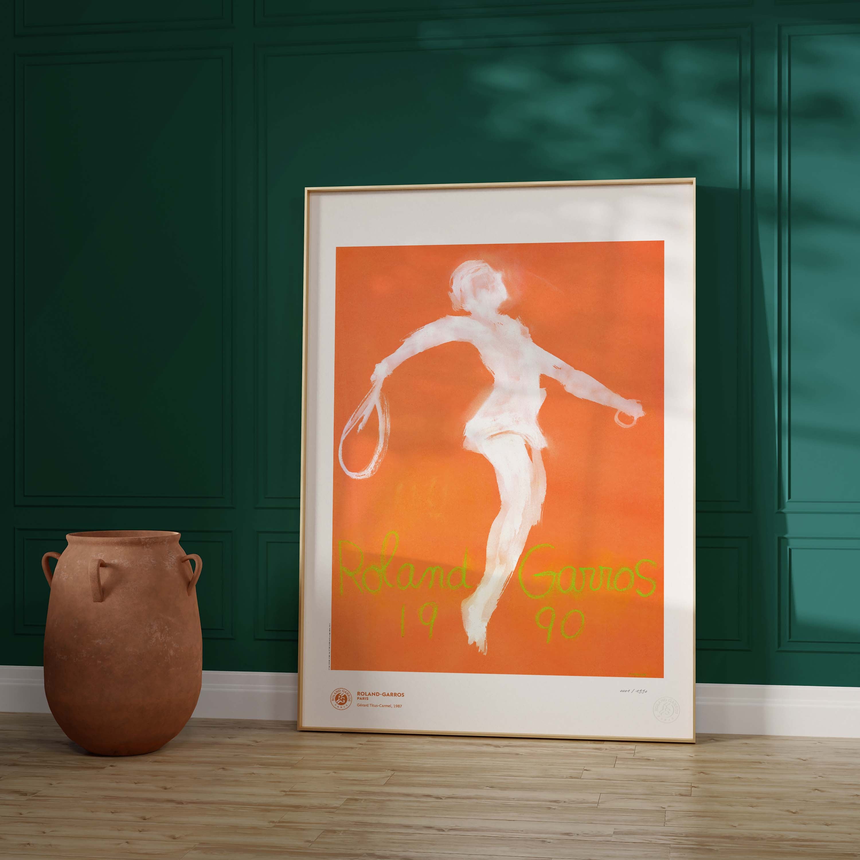 ÉDITION LIMITÉE PREMIUM - Affiche Roland-Garros 1990 par Claude GARACHE