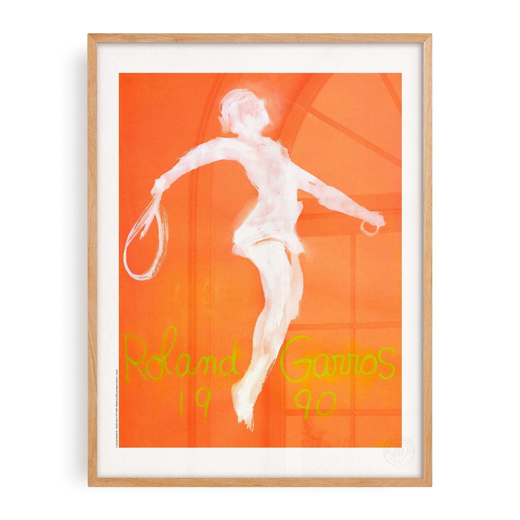 Affiche "Les Imparfaits" Roland-Garros 1990 par Claude GARACHE