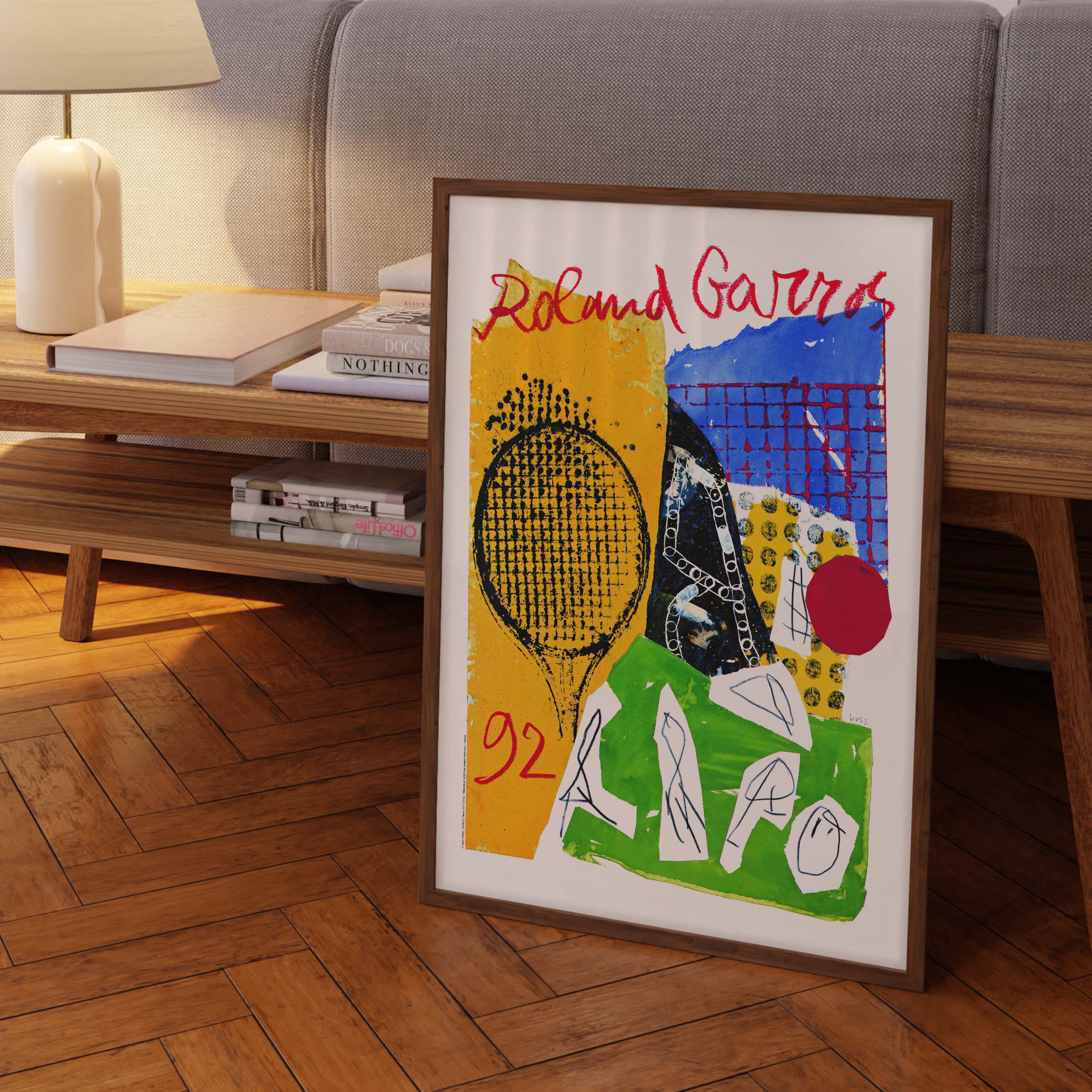 Affiche Roland Garros 1992 par Jan VOSS