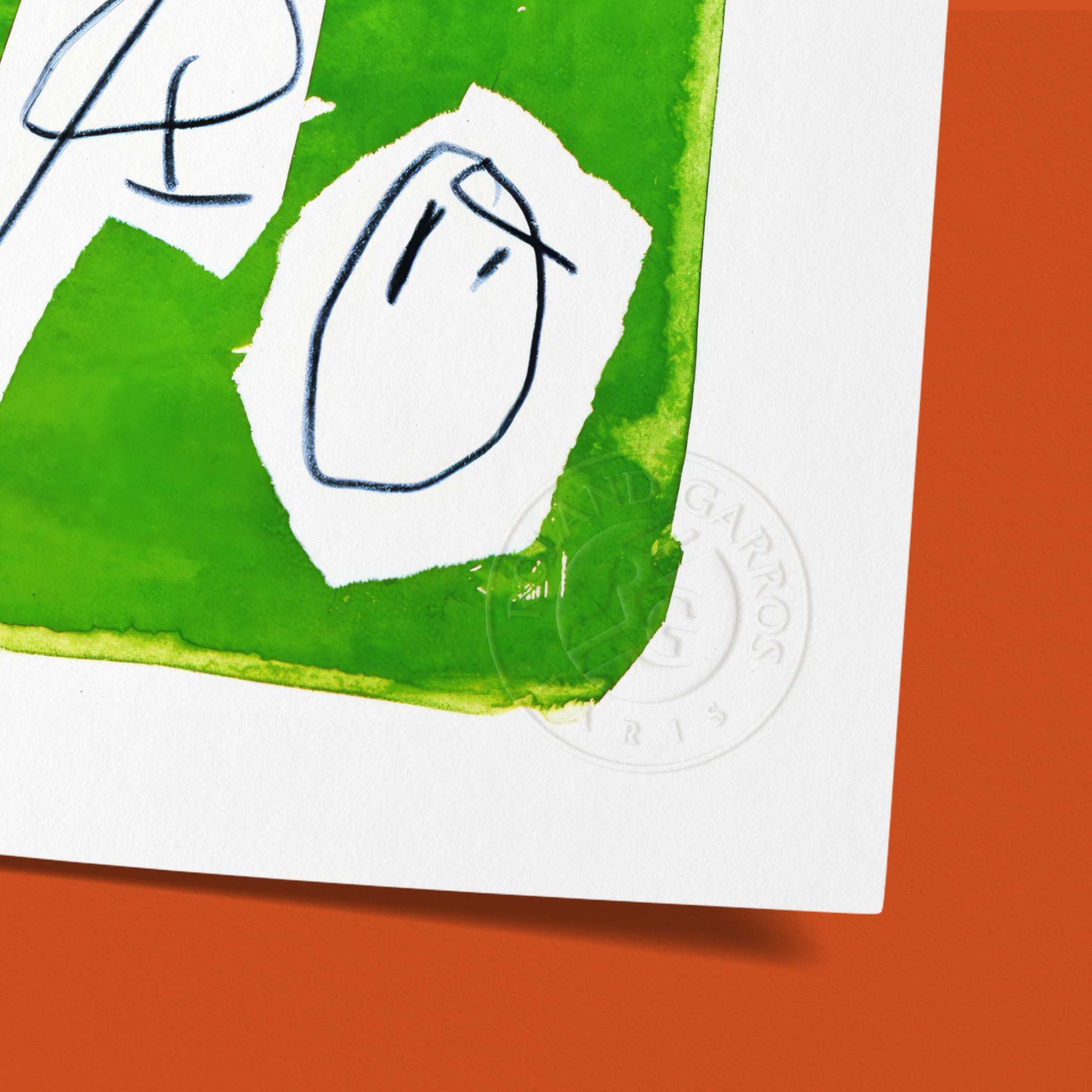 Affiche "Les Imparfaits" Roland-Garros 1992 par Jan VOSS