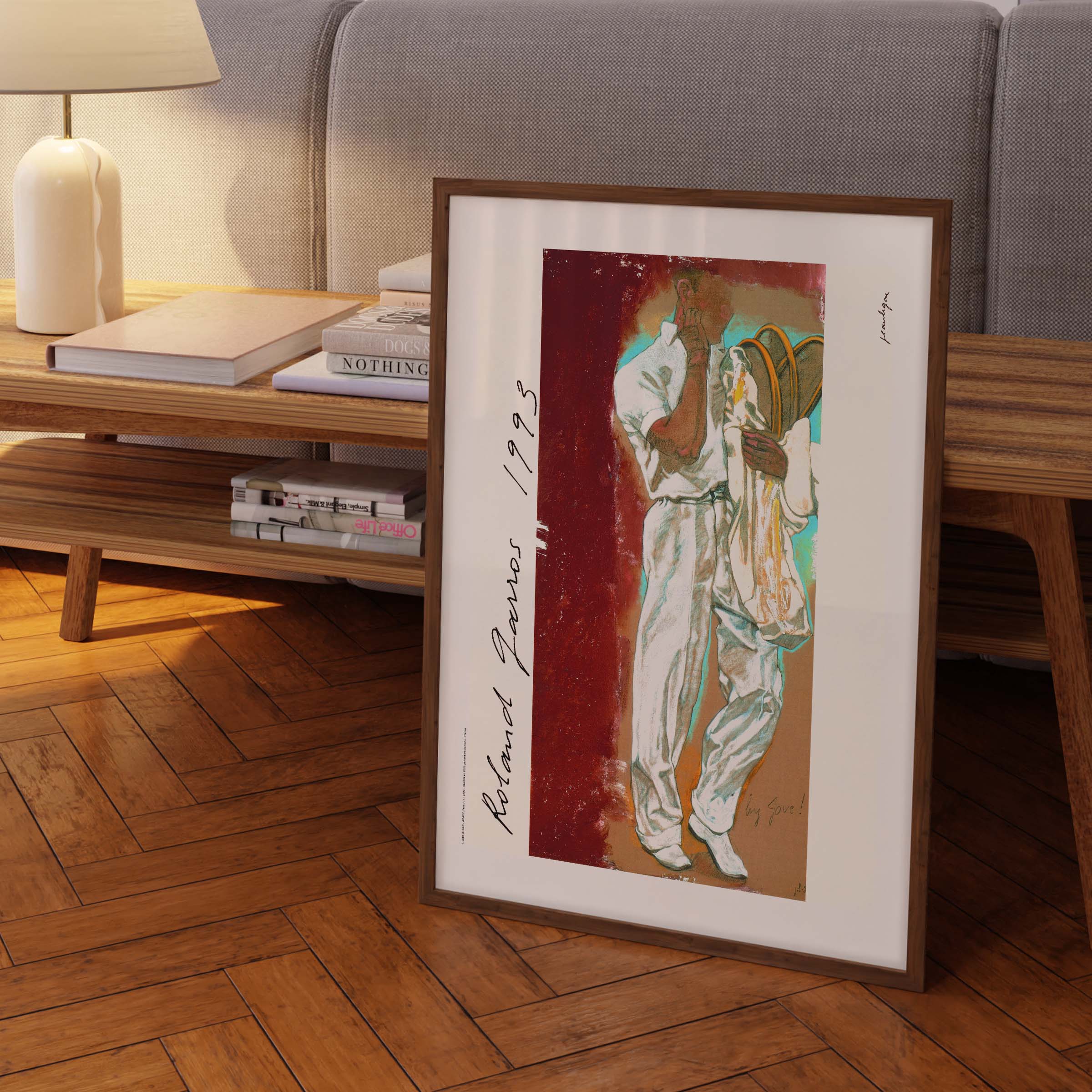 Affiche "Les Imparfaits" Roland-Garros 1993 par Jean LE GAC