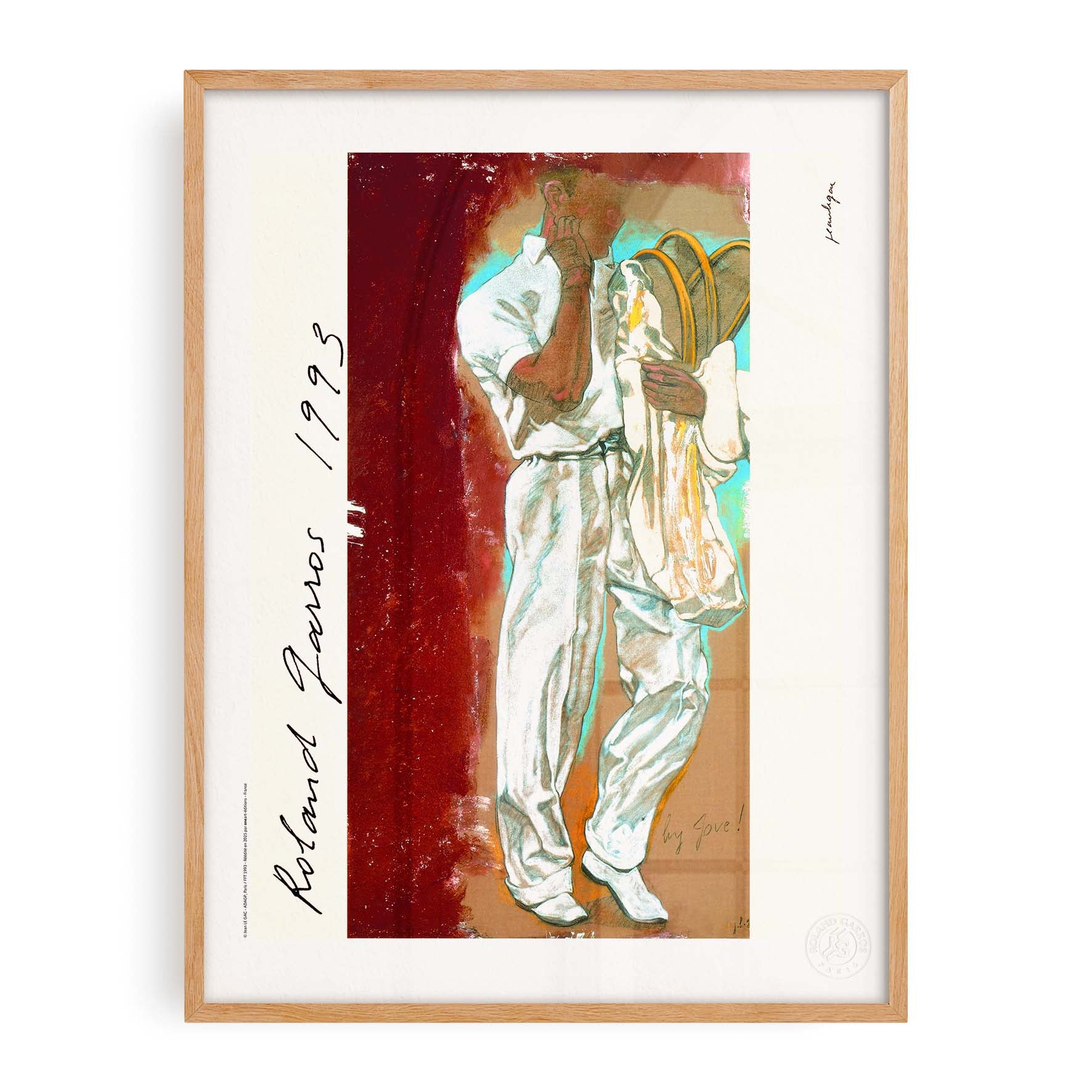 Affiche Roland-Garros 1993 par Jean LE GAC