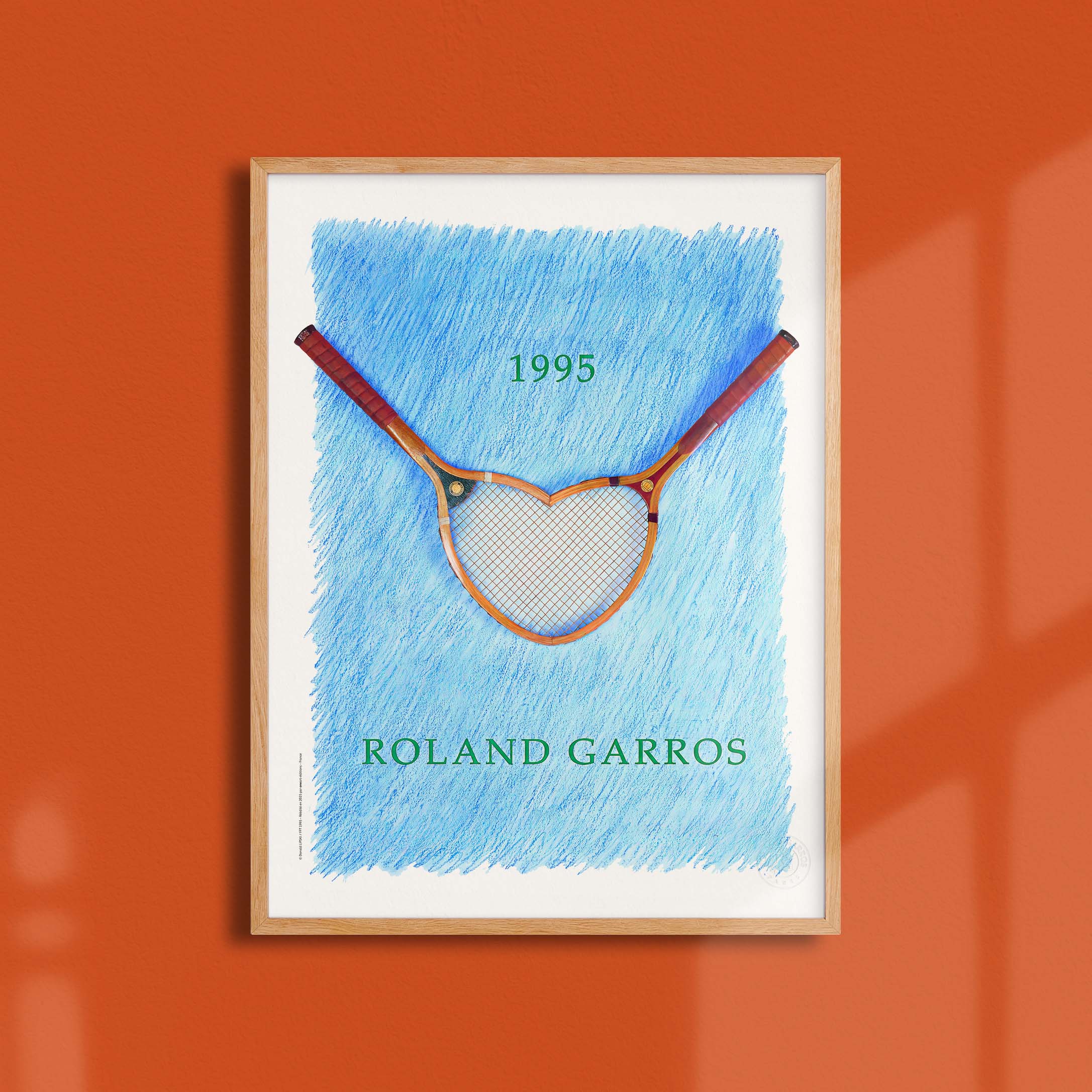 Affiche Roland Garros 1995 par Donald LIPSKI